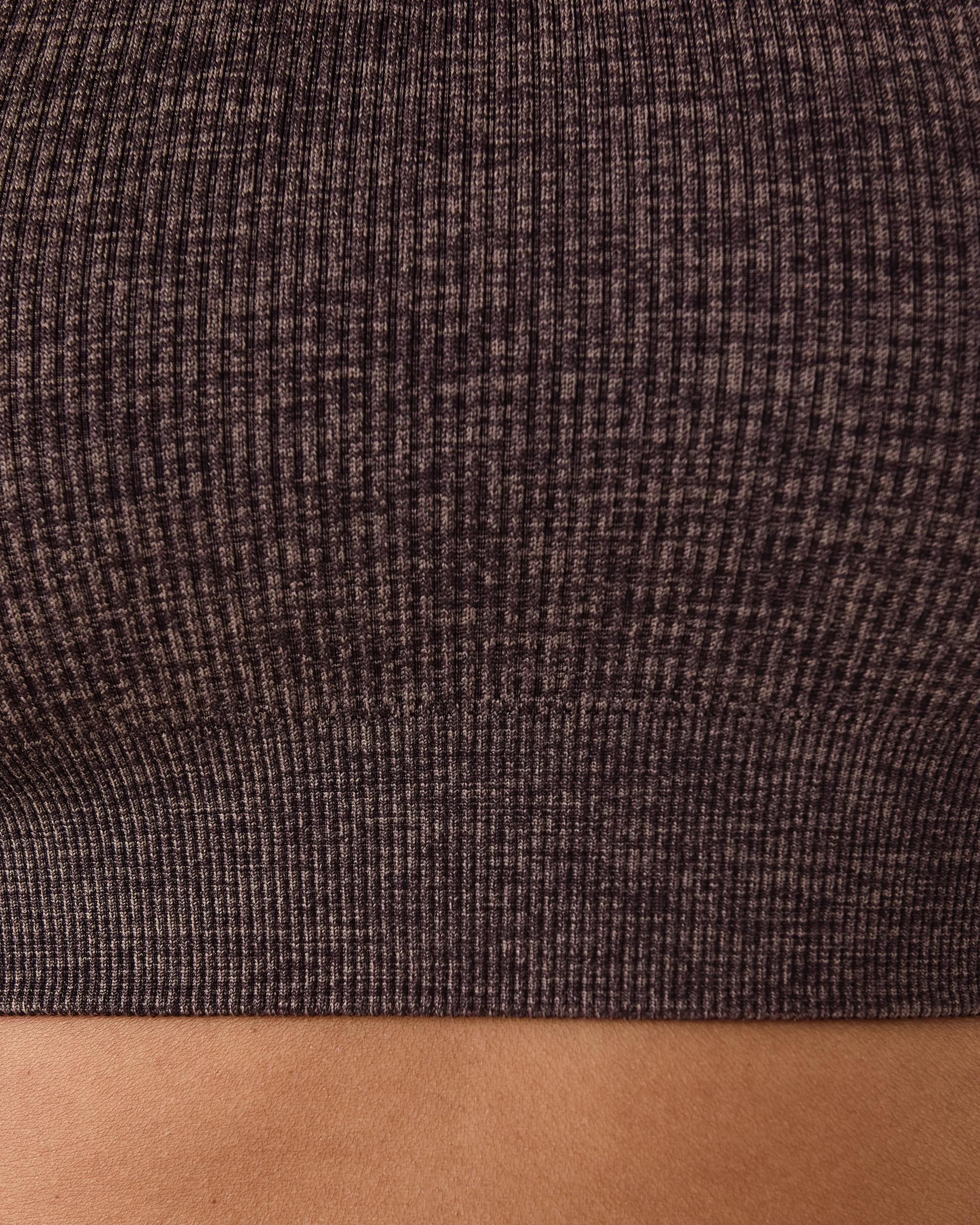 7 Active Womens Seamfree Support Crop Top Drk Espres, 7 of 9