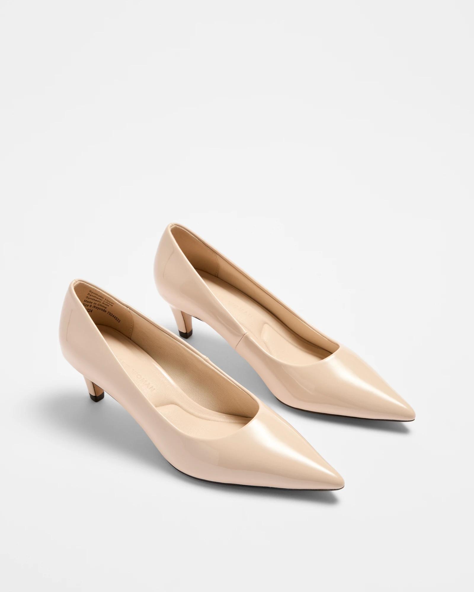 3 Target Womens Pointed Toe Kitten Heel - Serra IVORY, 3 of 3