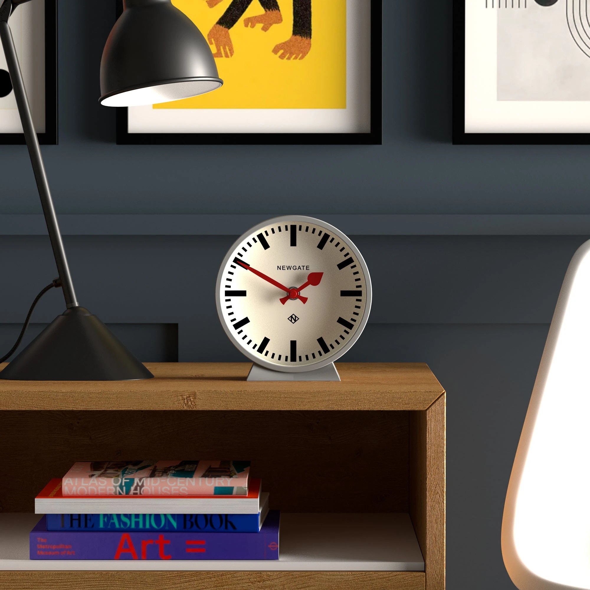 3 Newgate Railway Mantel Clock Posh Grey - Grey, 3 of 4