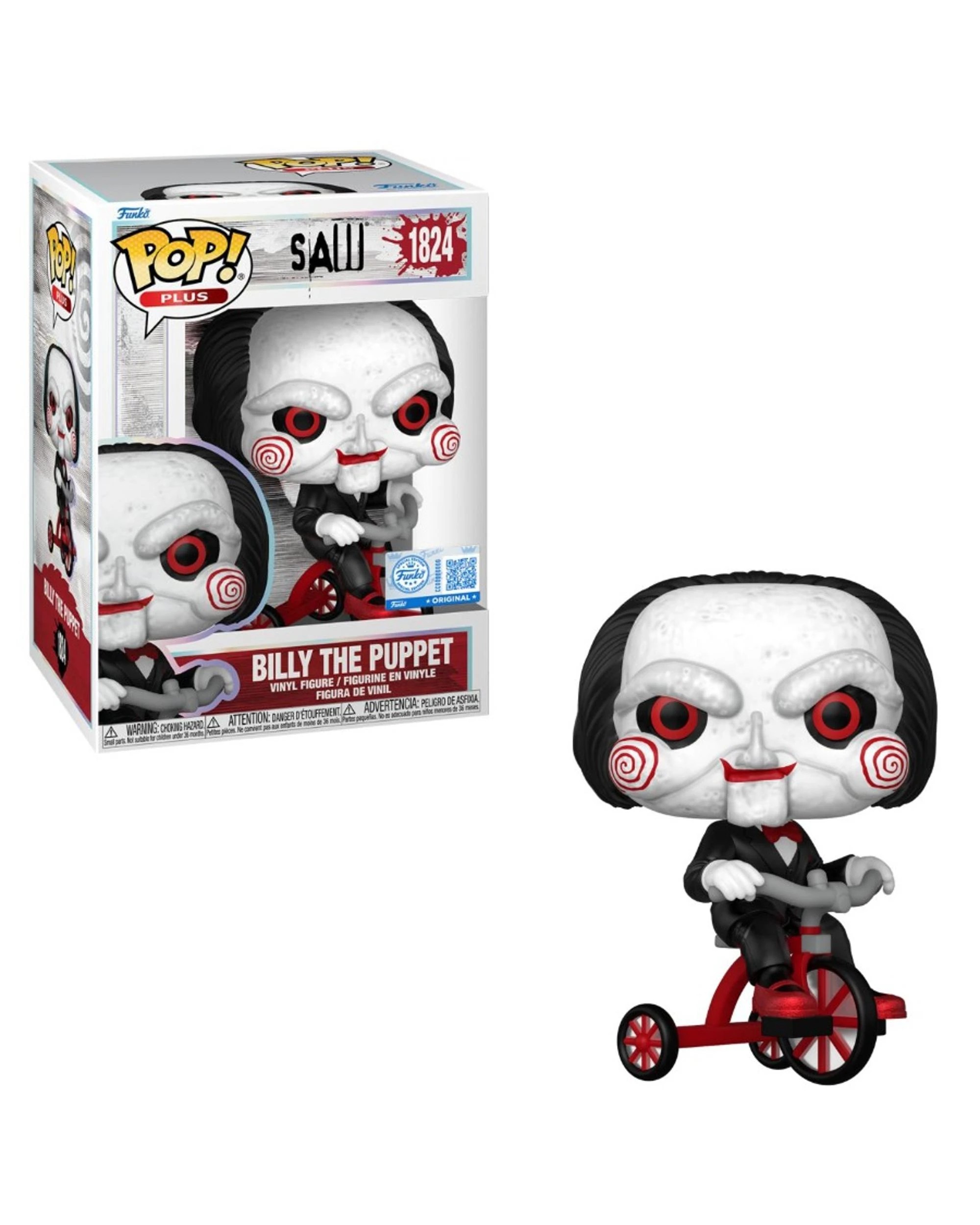 1 Saw 10th Anniversary Billy the Puppet on Tricycle Funko POP! Vinyl, 1 of 2