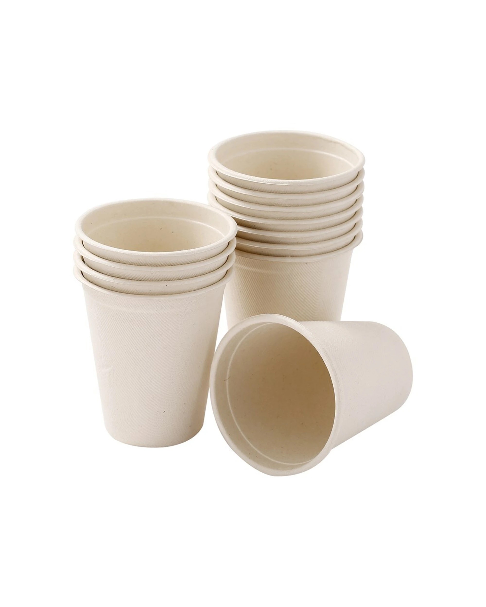 2 12pk Lemon & Lime Earthie Sugarcane Cups 250ml Nat Disposable/compostable Drink
 - Natural, 2 of 5