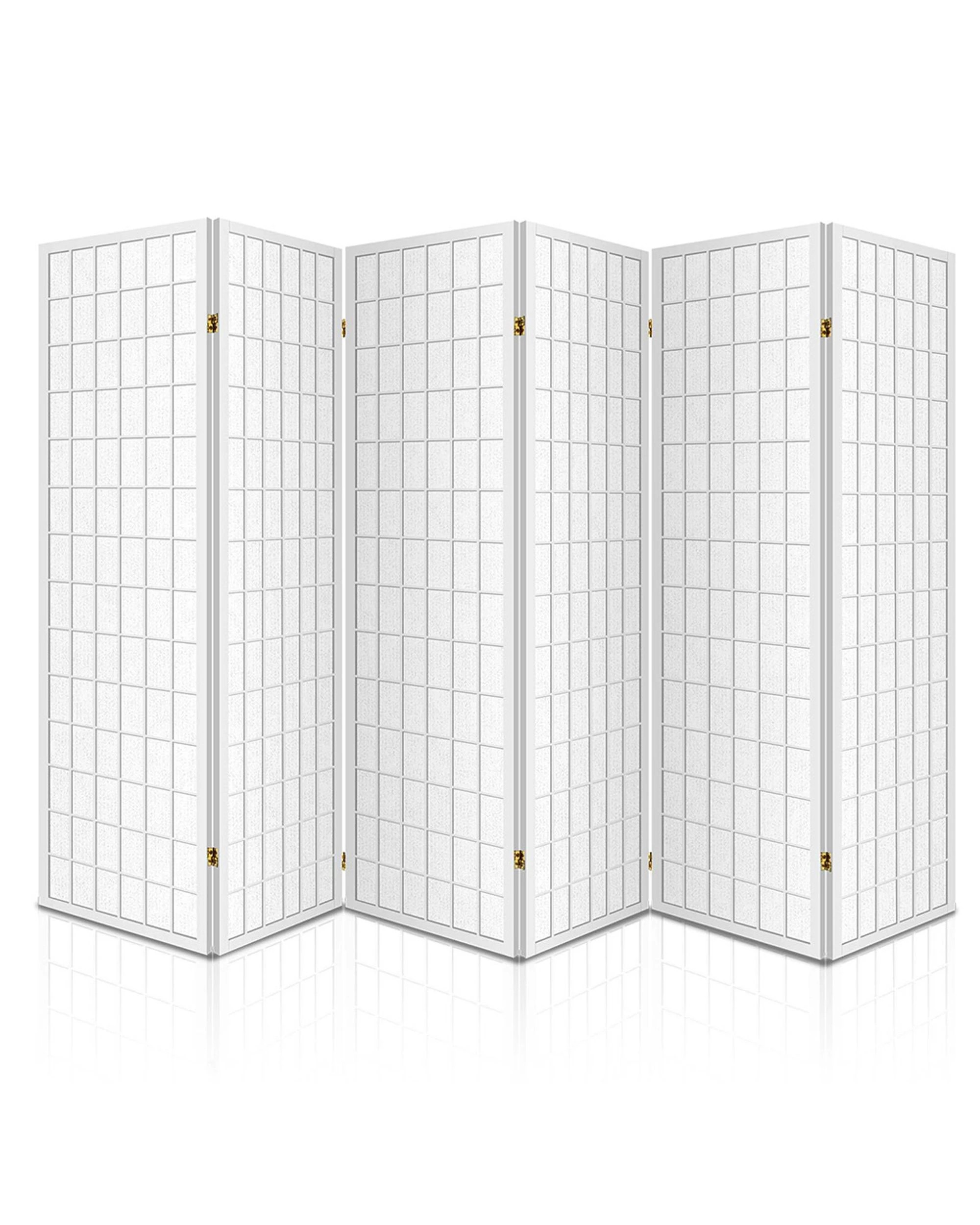 3 Artiss 6 Panel Room Divider Screen 261x179cm
 - White, 3 of 4