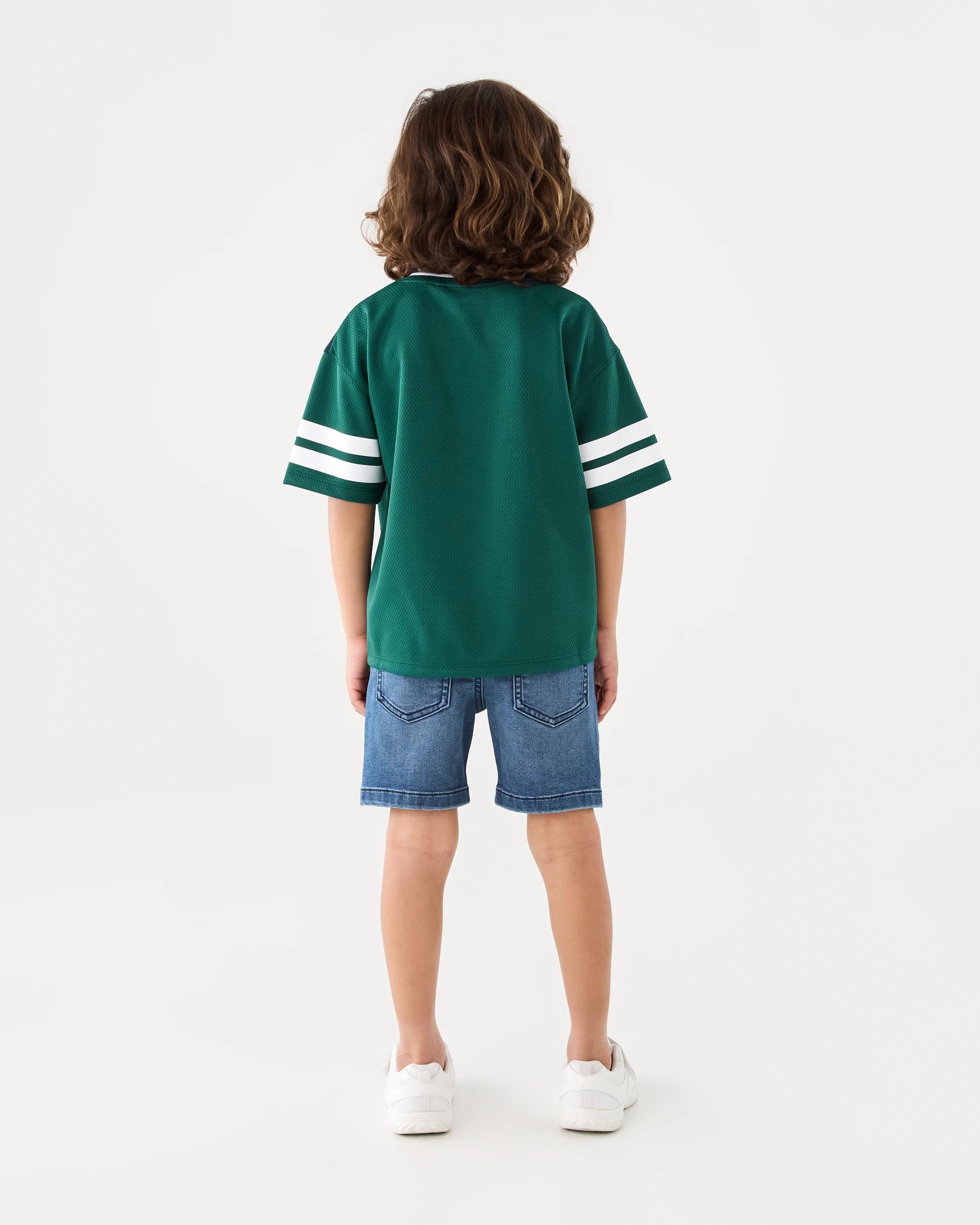 8 Oversized Sport Jersey Top Grn Varsit, 8 of 8