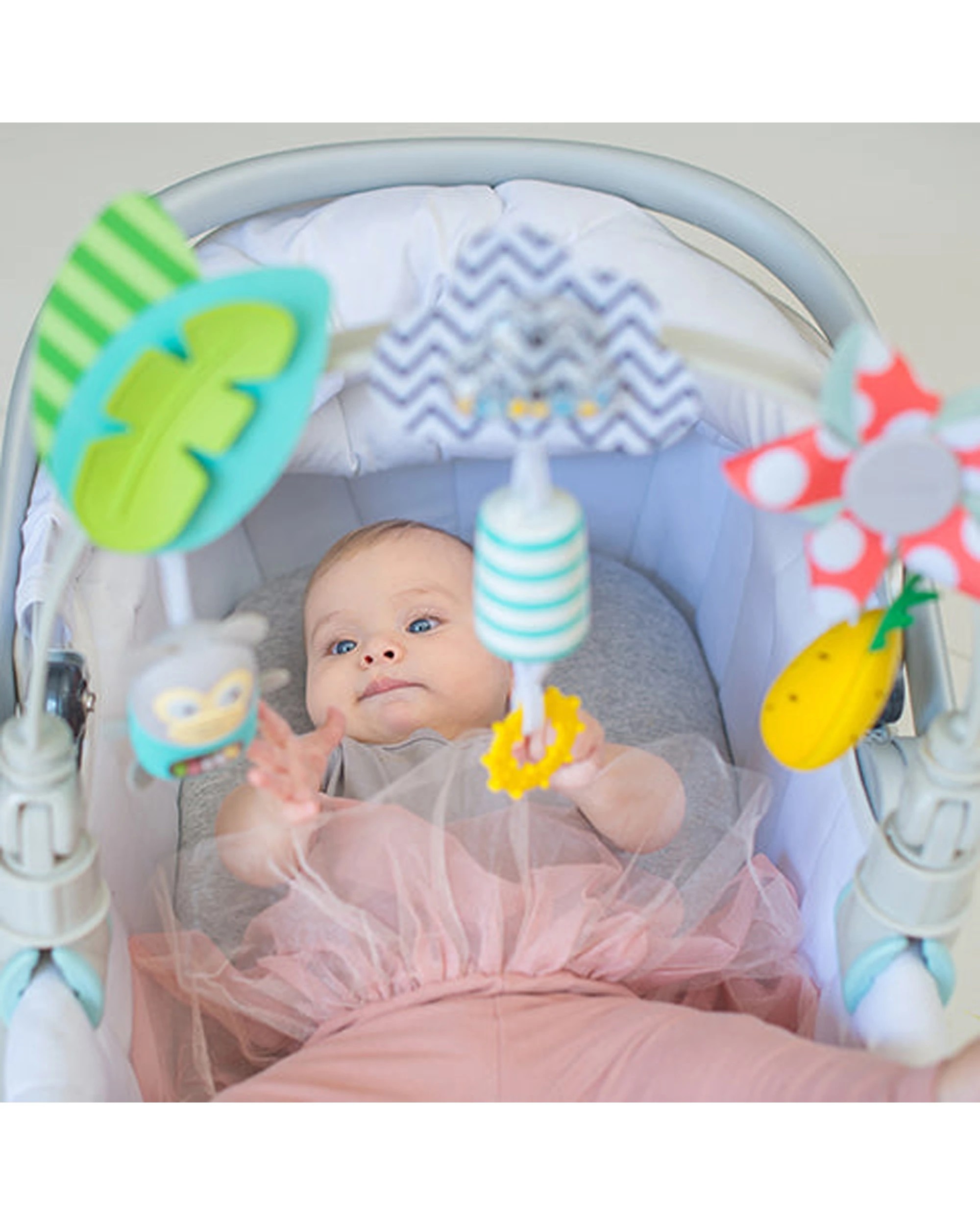 2 Taf Toys Tropical Orchestra Arch Pram Flexible With Instrumental Toys - Multi, 2 of 4