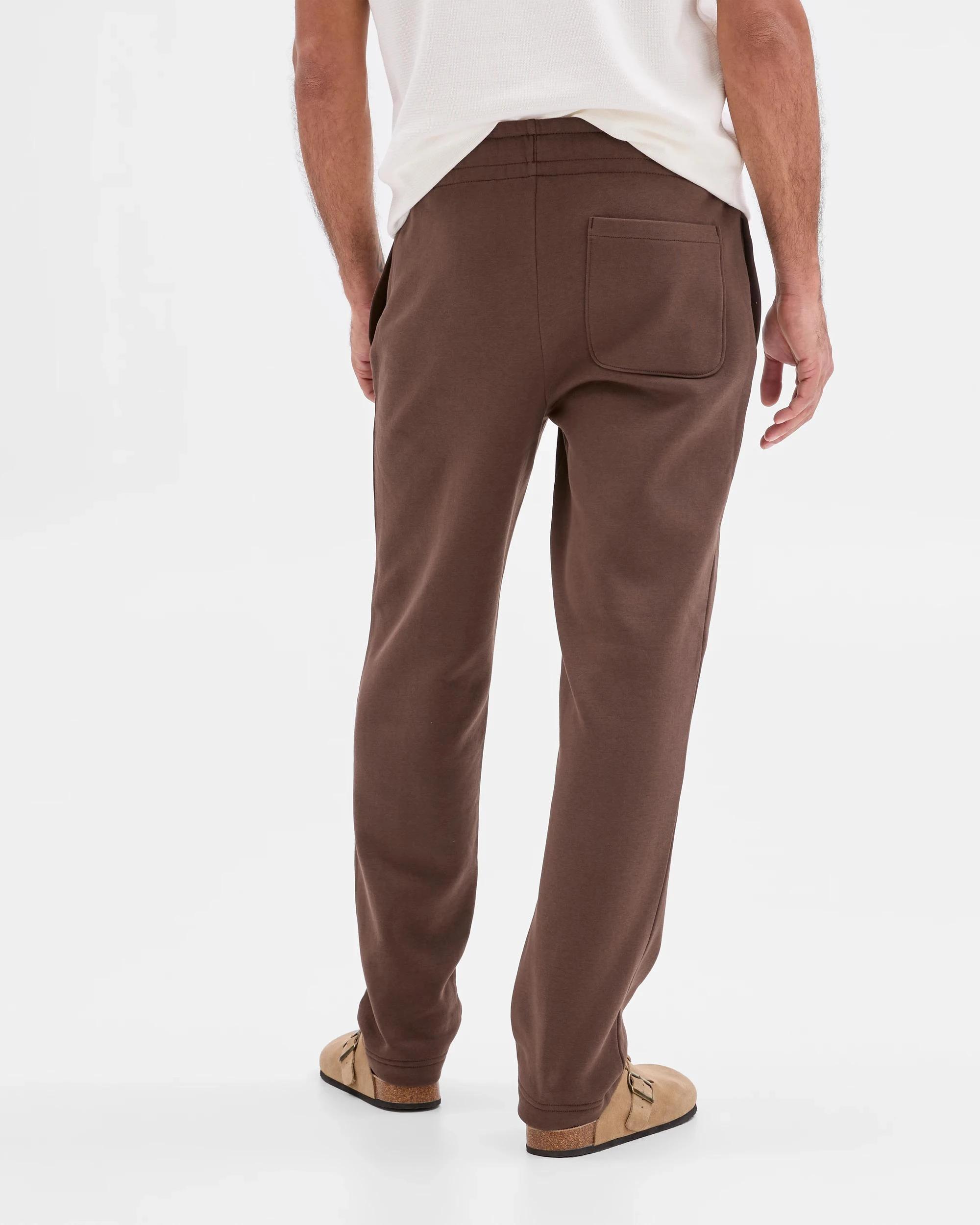5 Target Man Australian Cotton Blend Uncuffed Trackpants CHOCOLATE, 5 of 7
