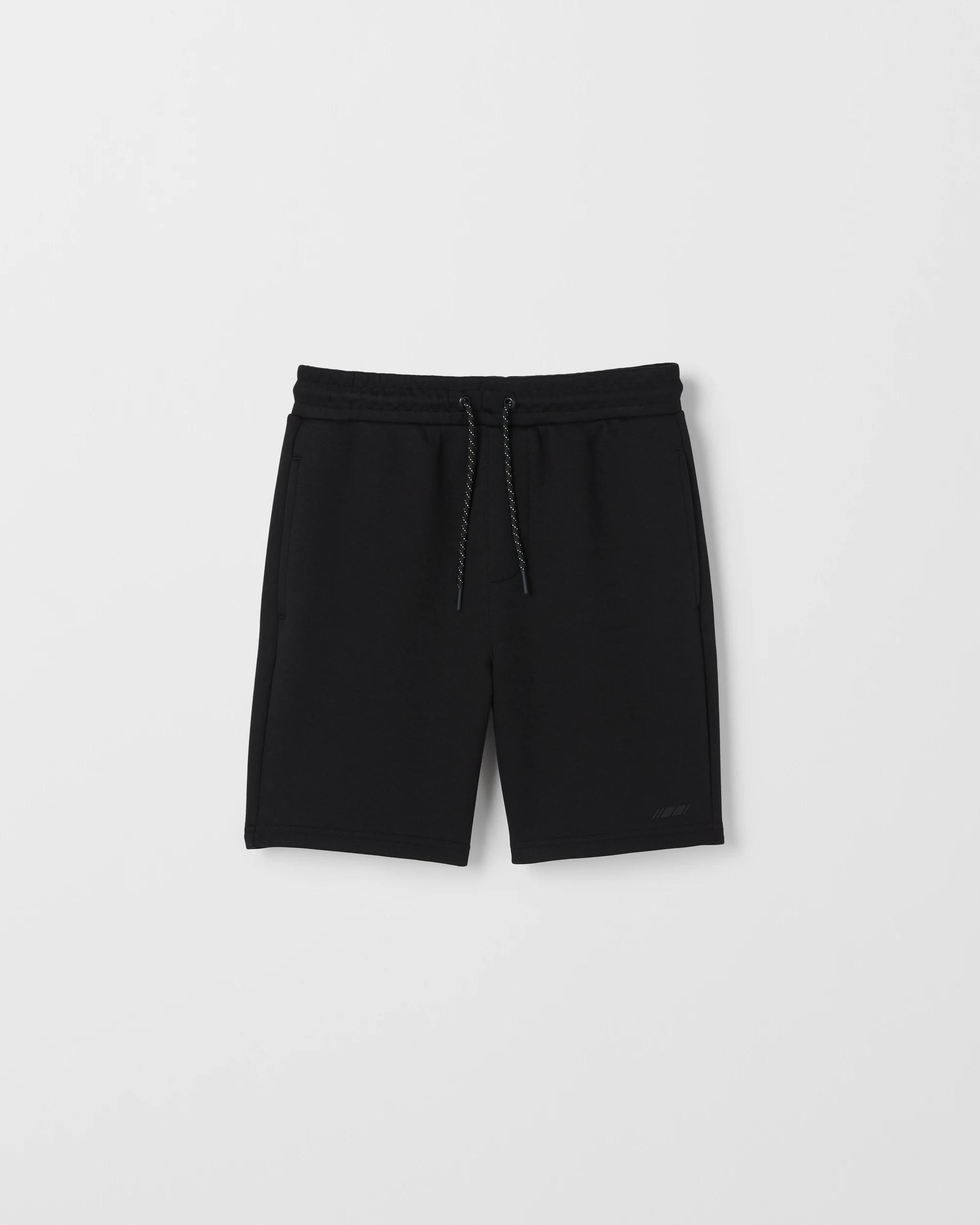 1 Target Kids Australian Cotton Blend Tech Fleece Shorts BLACK, 1 of 2