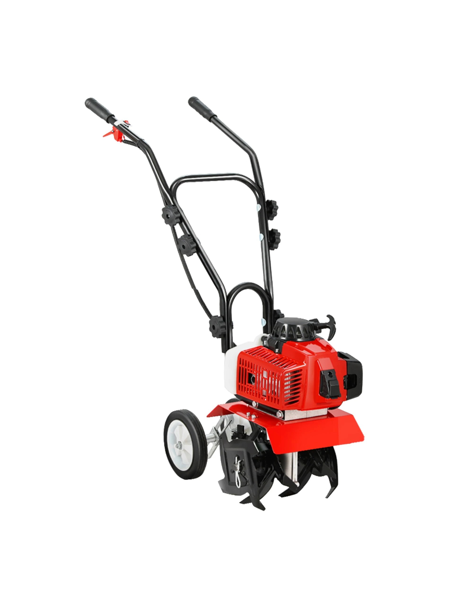 1 Giantz 63CC Tiller Garden Cultivator Rototiller 4 Blades Soil Plower Rotary Hoe - Red, 1 of 6