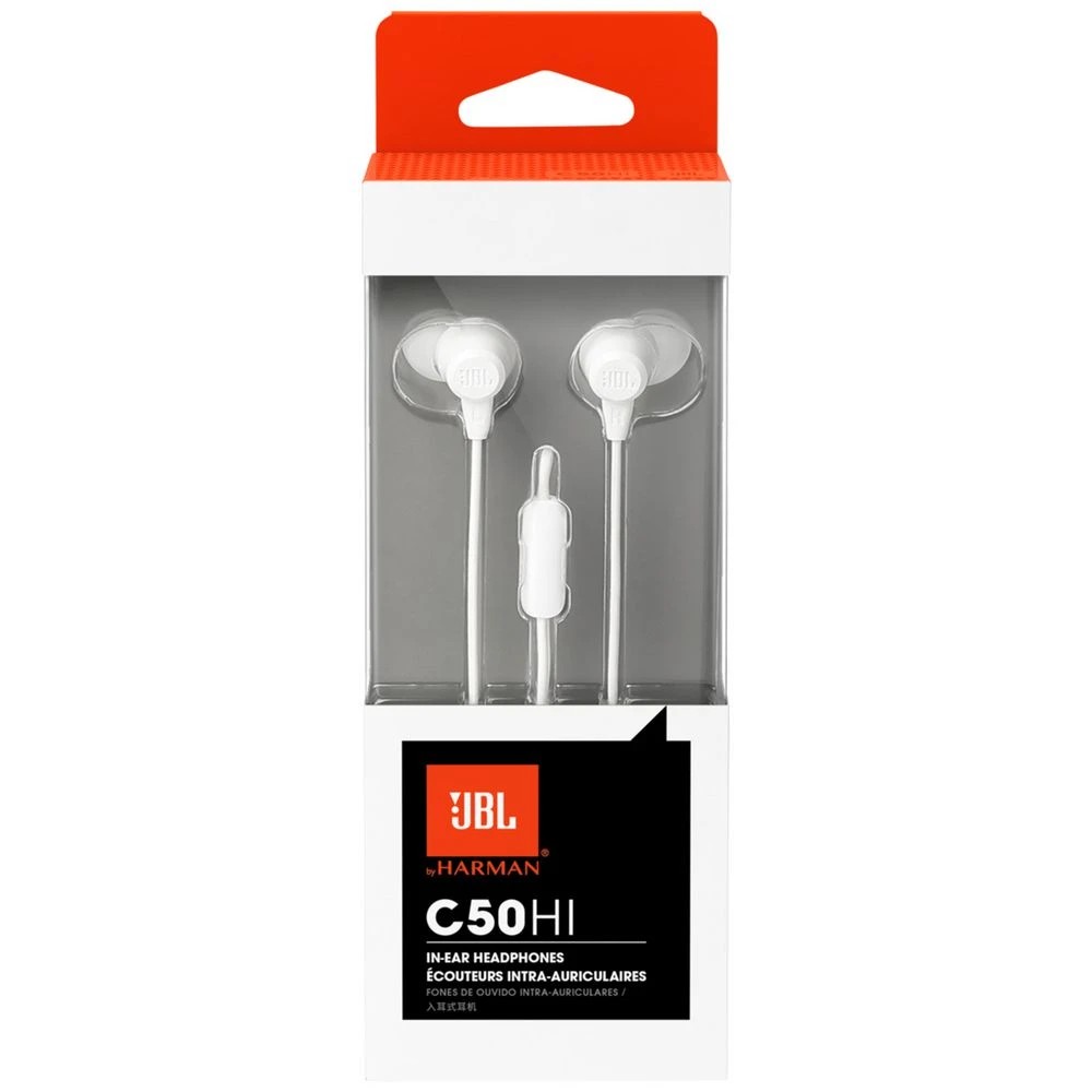 3 JBL C50HI Wired Earphones White, 3 of 3