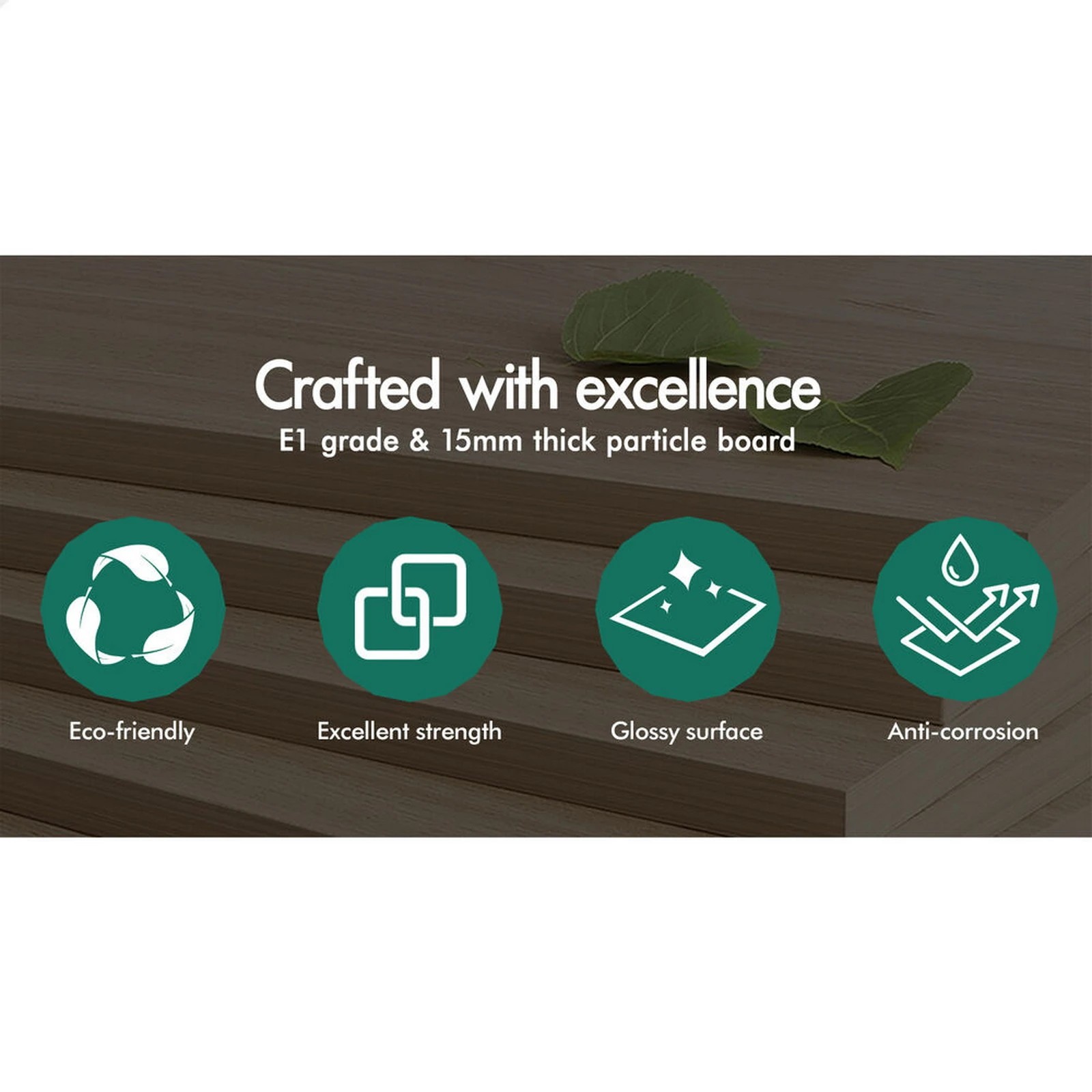 9 Alfordson Bedside Table Nightstand Storage Cabinet Side End Drawers - Black, 9 of 10