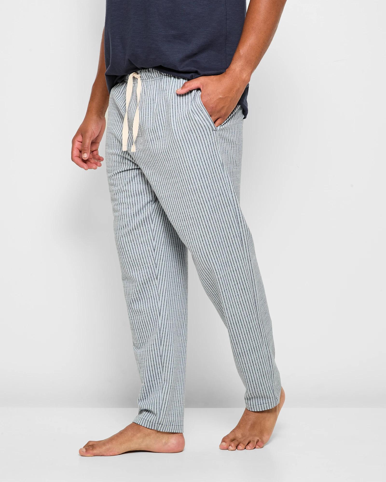 3 Australian Cotton Blend Stripe Knit Sleep Pants - Maxx NAVY BLUE, 3 of 5