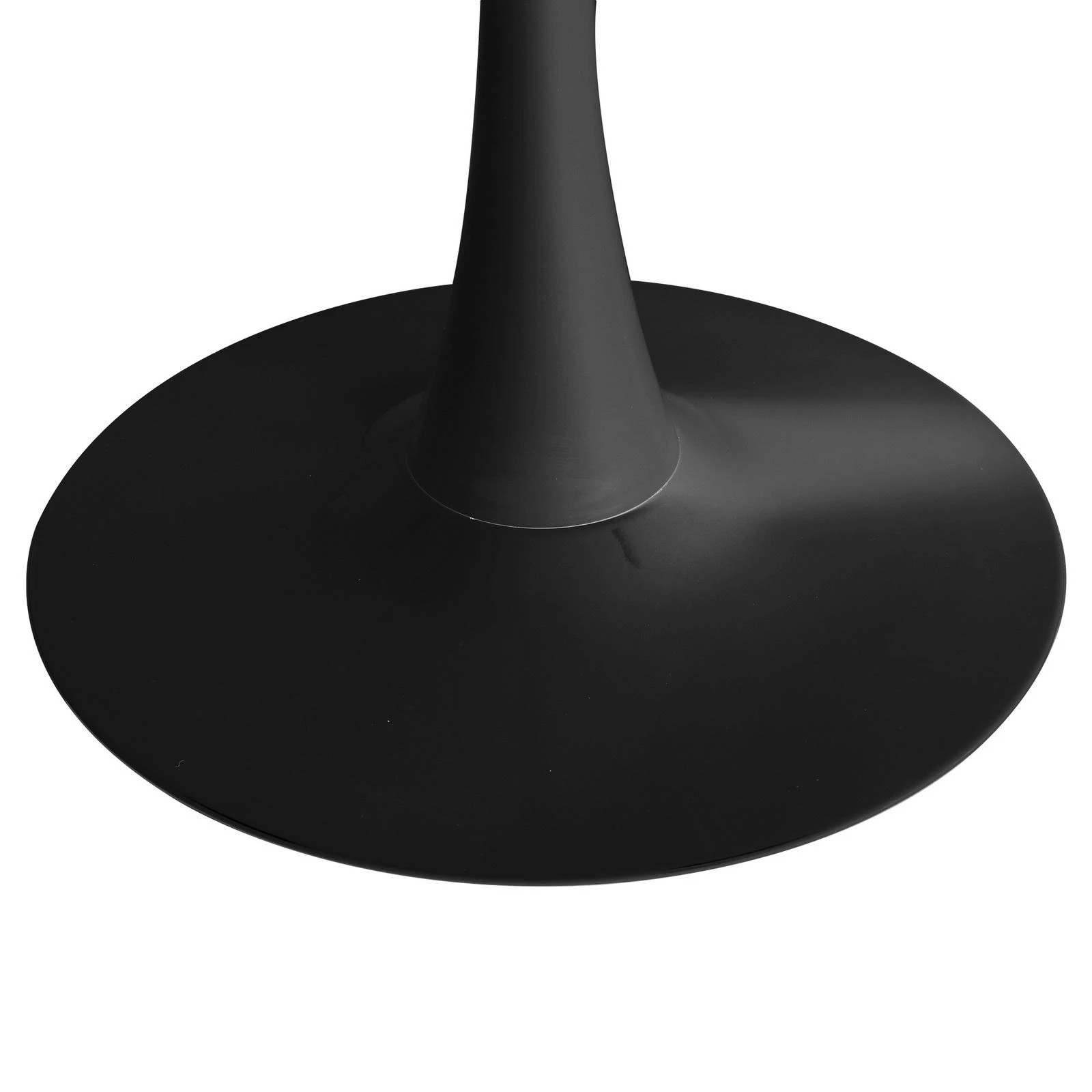 8 Oikiture 90cm Dining Table Kitchen Marble-look Tabletop Tulip Round Metal Leg - Multi, 8 of 9