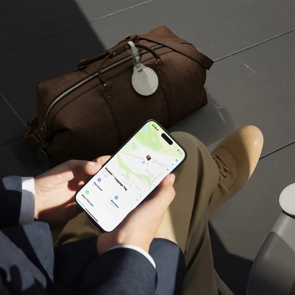 4 Satechi FindAll Vegan Leather Luggage Tag Sand, 4 of 5