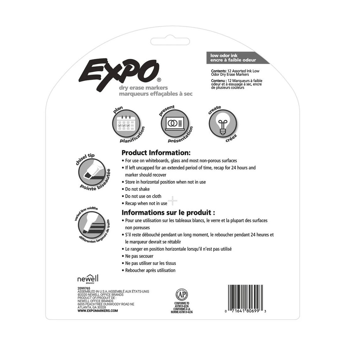 5 Expo Whiteboard Markers Chisel Intense Assorted 12 Pack, 5 of 5