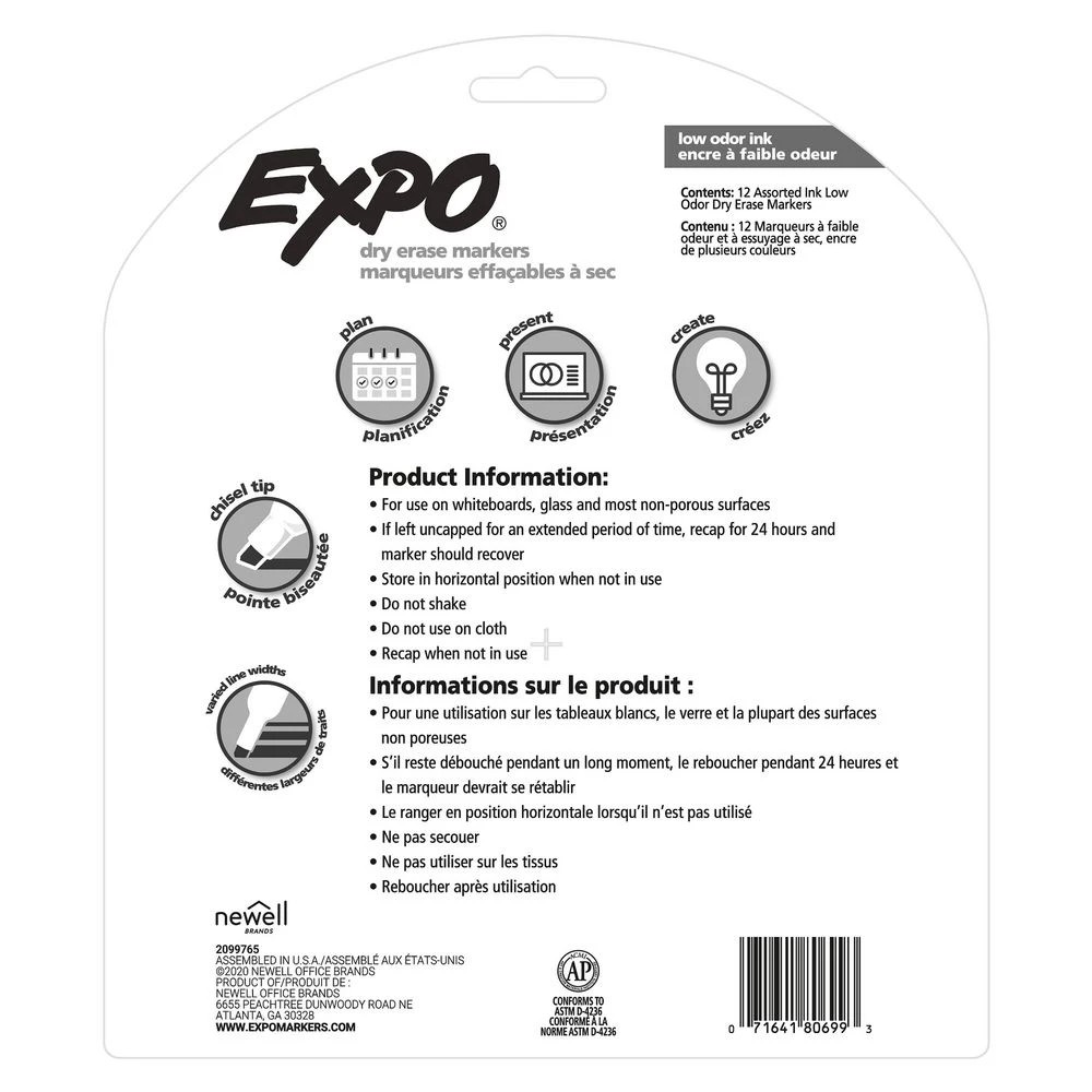 5 Expo Whiteboard Markers Chisel Intense Assorted 12 Pack, 5 of 5