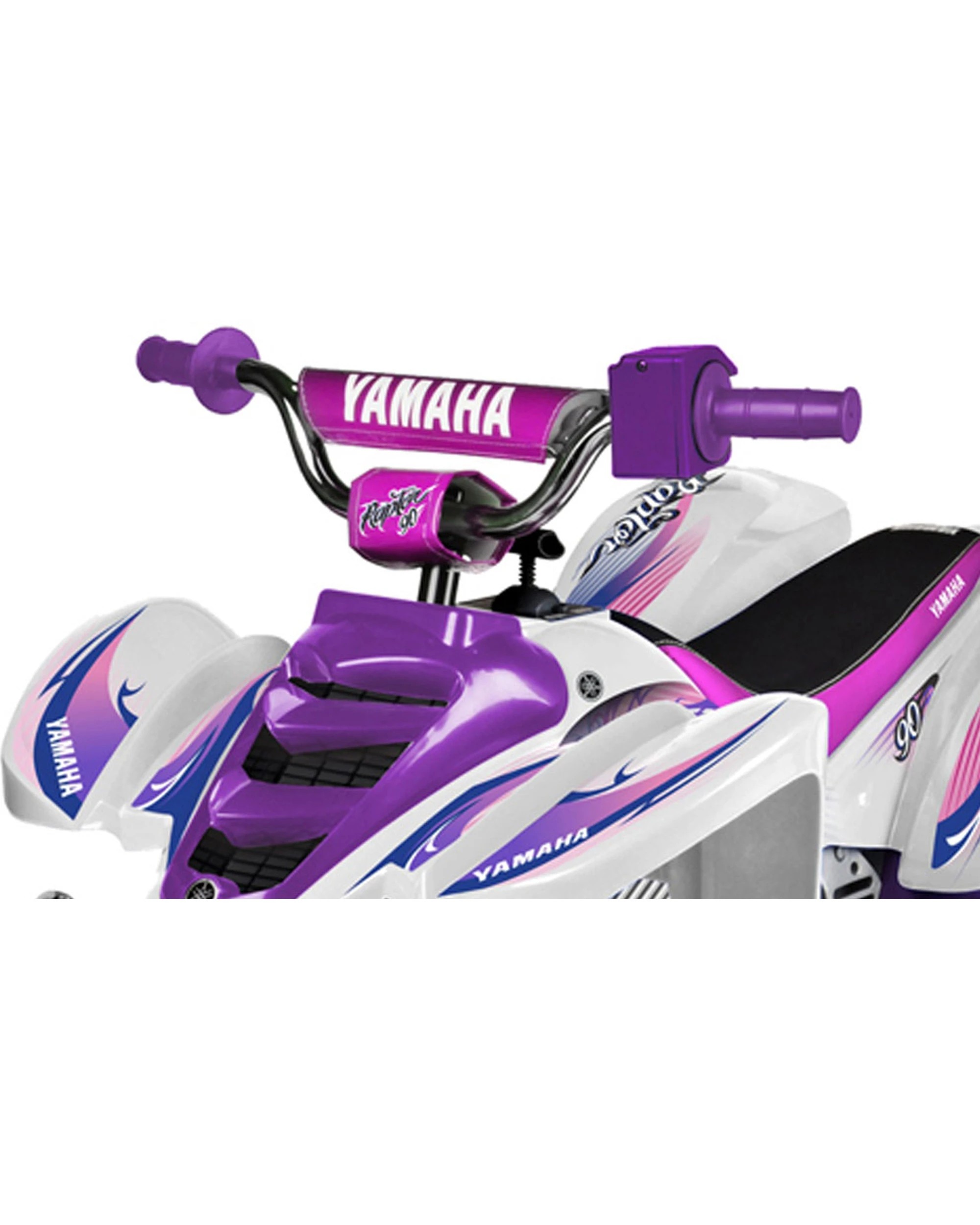 3 Yamaha Kids Children 12V Electric Raptor ATV Ride On Girls Toy - Purple, 3 of 5
