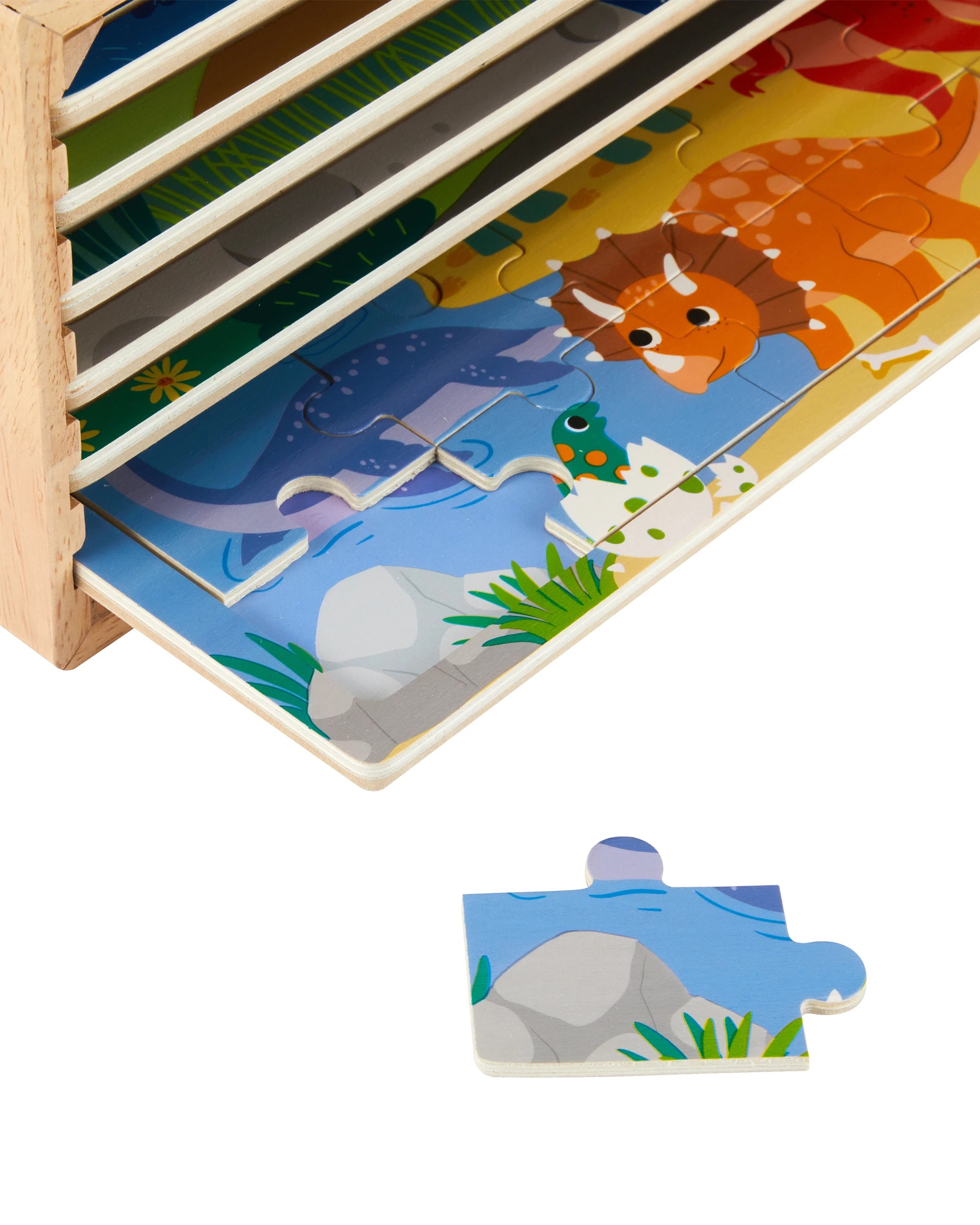 5 6 Pack Wooden Puzzle, 5 of 5