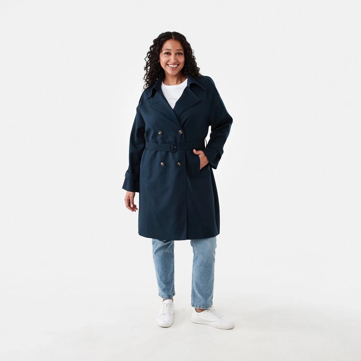 10 Lightweight Trench Coat Navy Blaze, 10 of 10