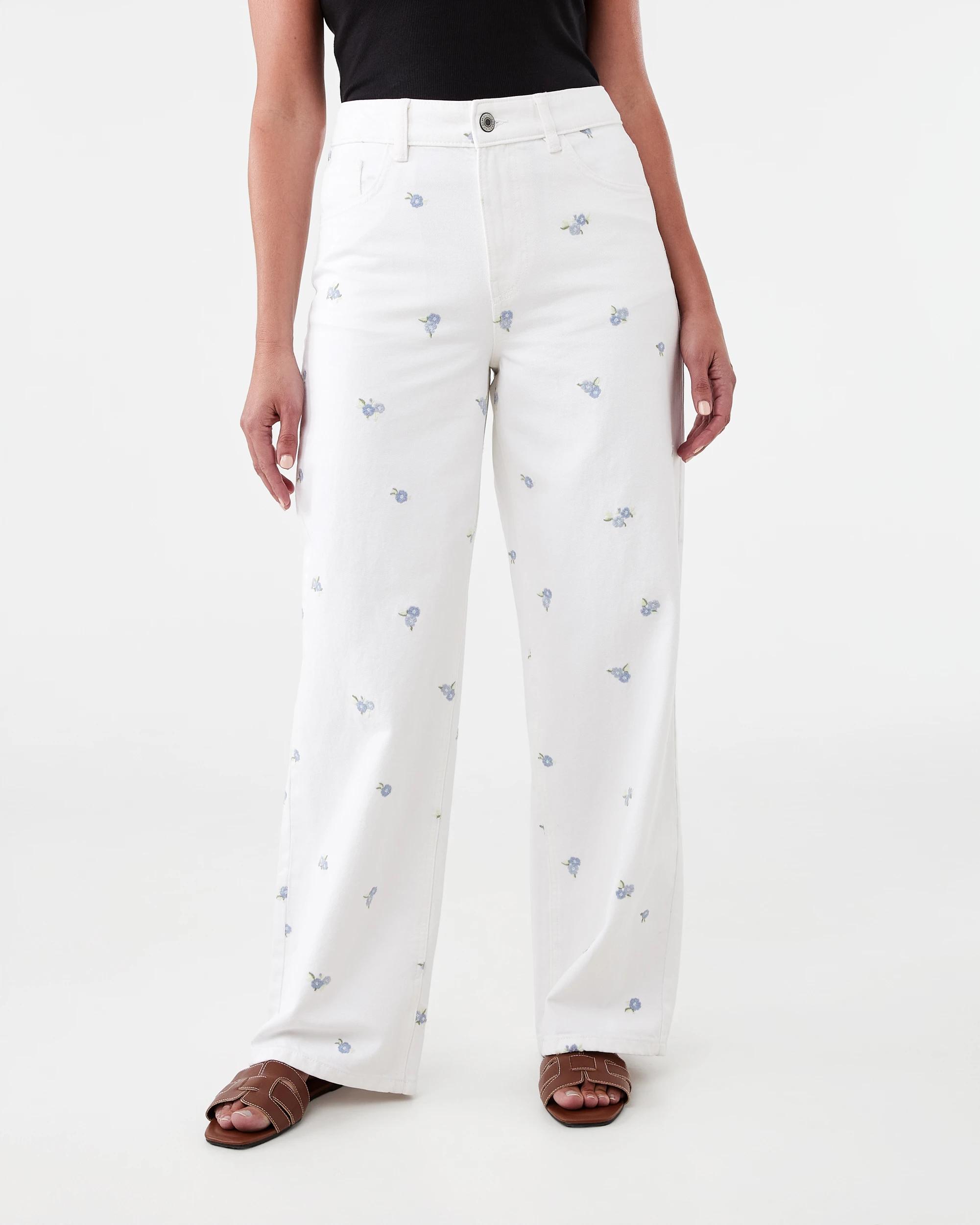 1 Embroidered Jeans Ditsy Emb, 1 of 9