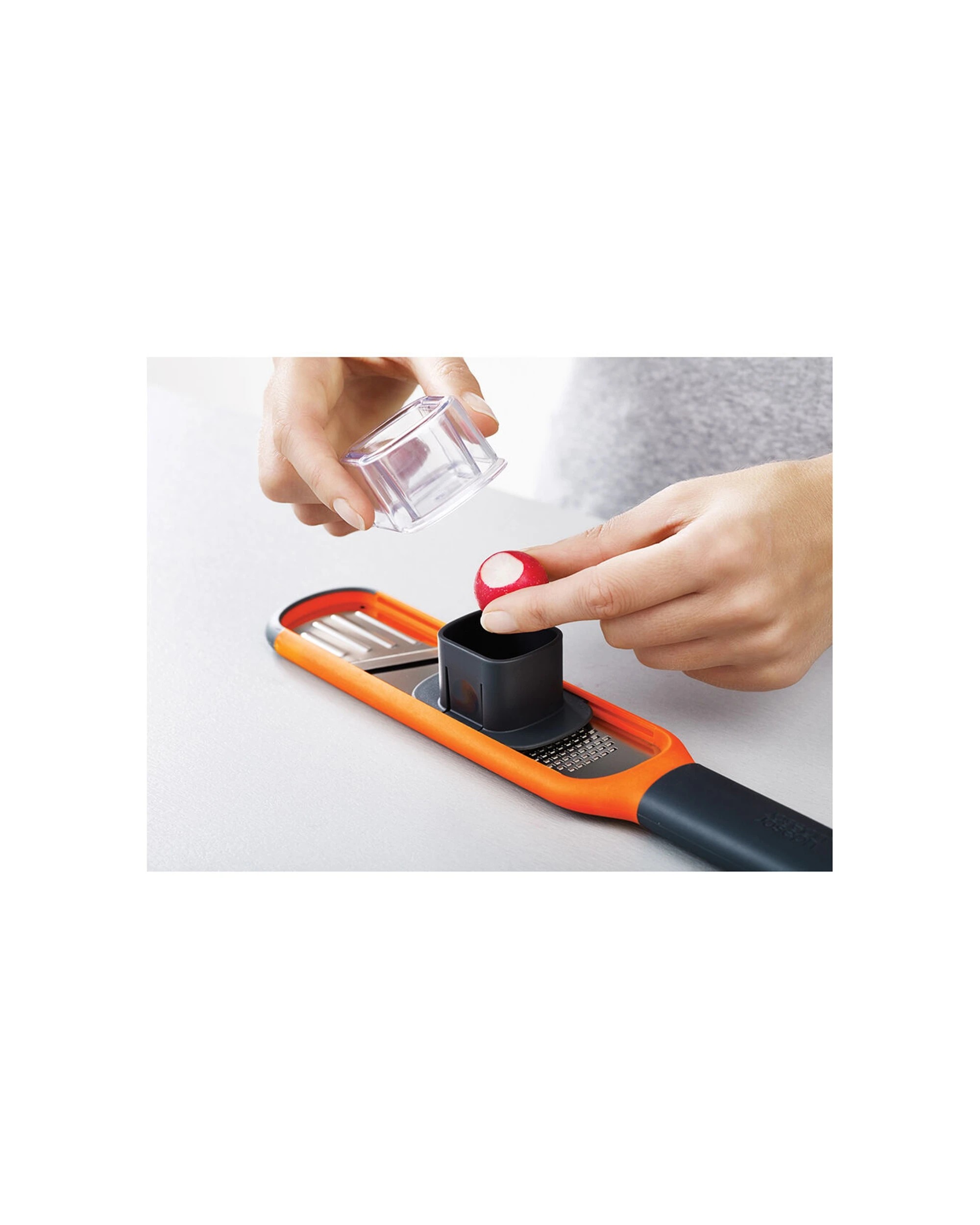 6 Joseph Joseph 2PK Handi-Grate 2-in-1 Mini Grater And Slicer Razor Sharp - Orange, 6 of 8
