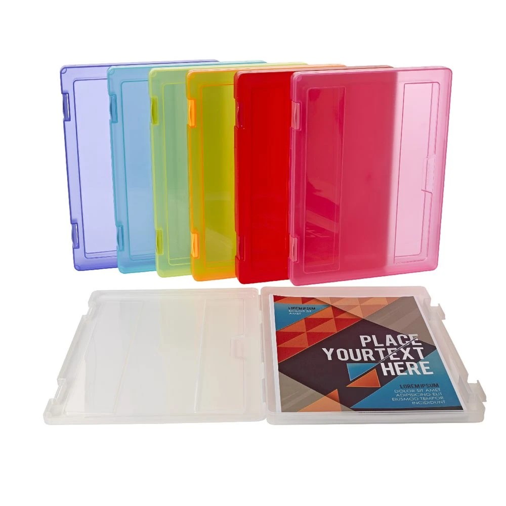 2 J.Burrows Stationery Case A4 Clip Closure Red, 2 of 4