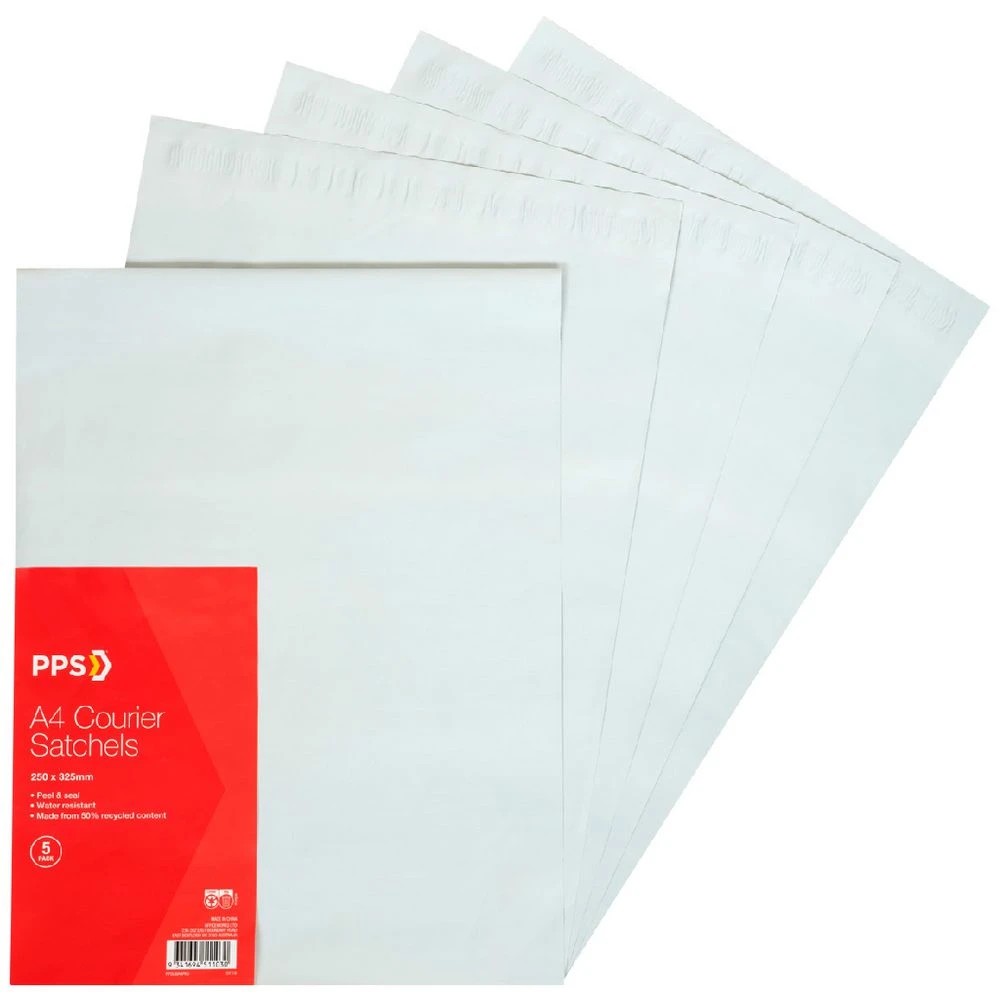 1 PPS Courier Bag A4 250 x 325mm 100 Pack, 1 of 1