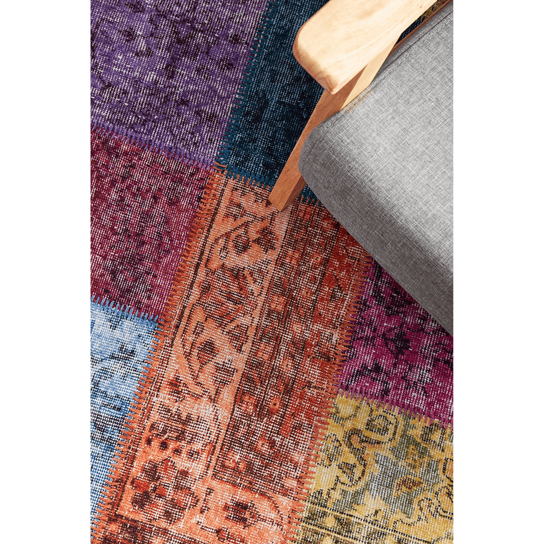 6 RUG CULTURE Illusions 167 Multi Rug, 150 x 220 cm, Power-Loomed Polyester - Multi, 6 of 7
