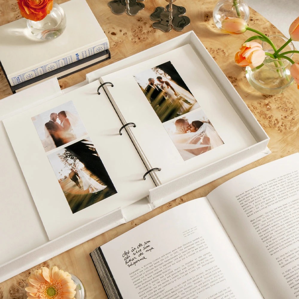 2 Printworks-Wedding-Album-A-Love-Story - White, 2 of 5