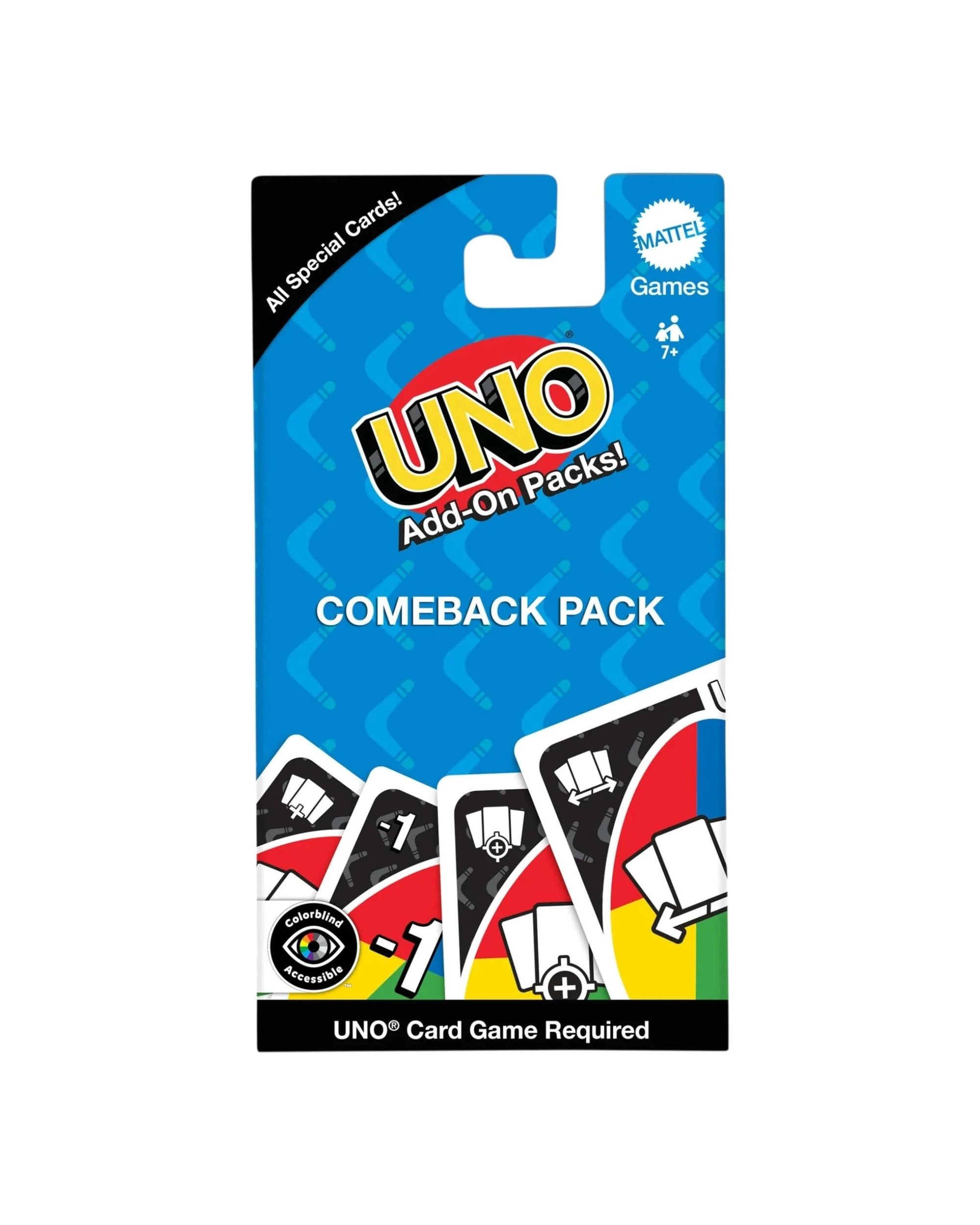 1 UNO Add-On Packs Comeback Pack Card Game, 1 of 3