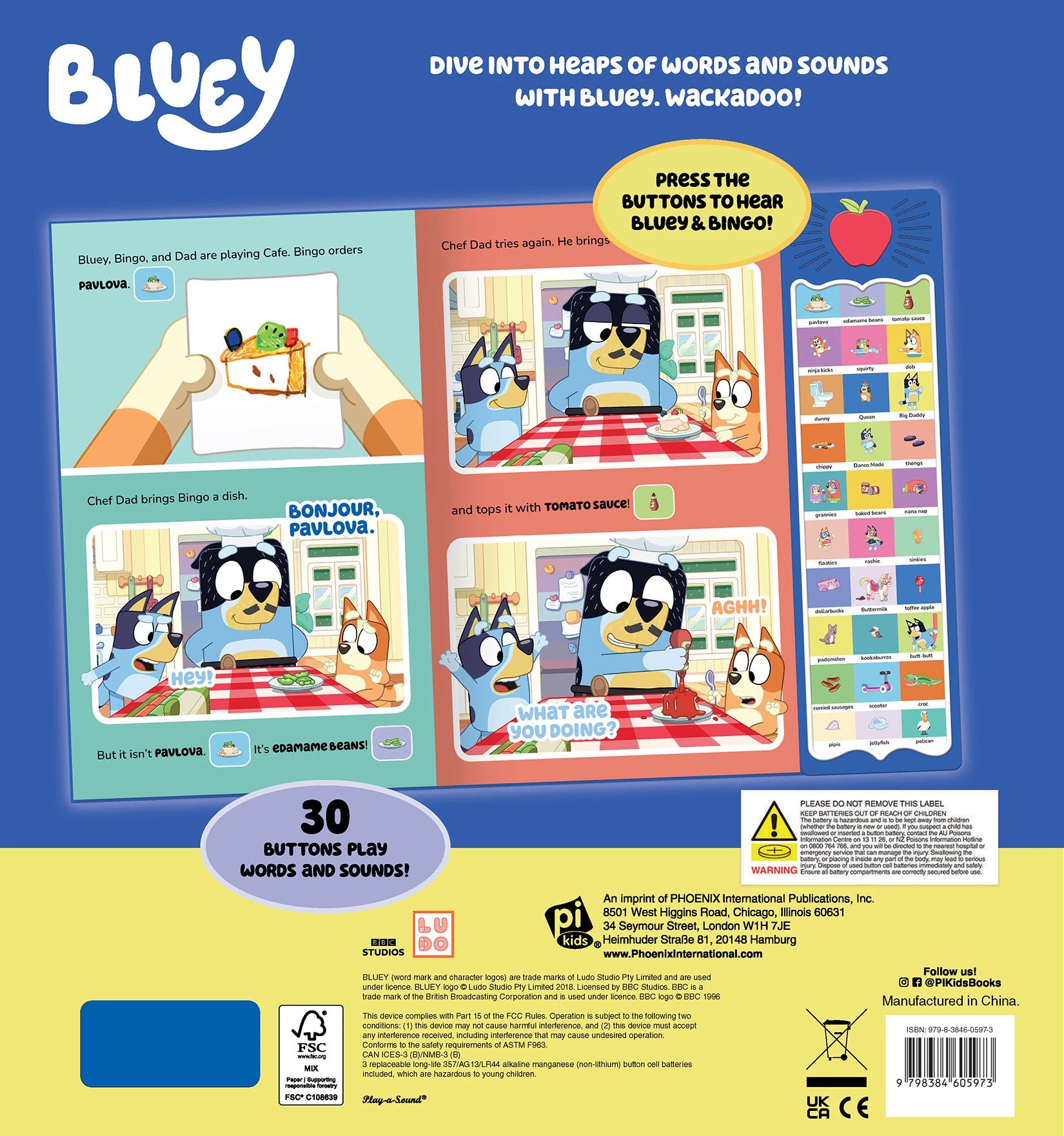 3 Bluey: Wackadoo! Bluey Words and Sound Book, 3 of 8