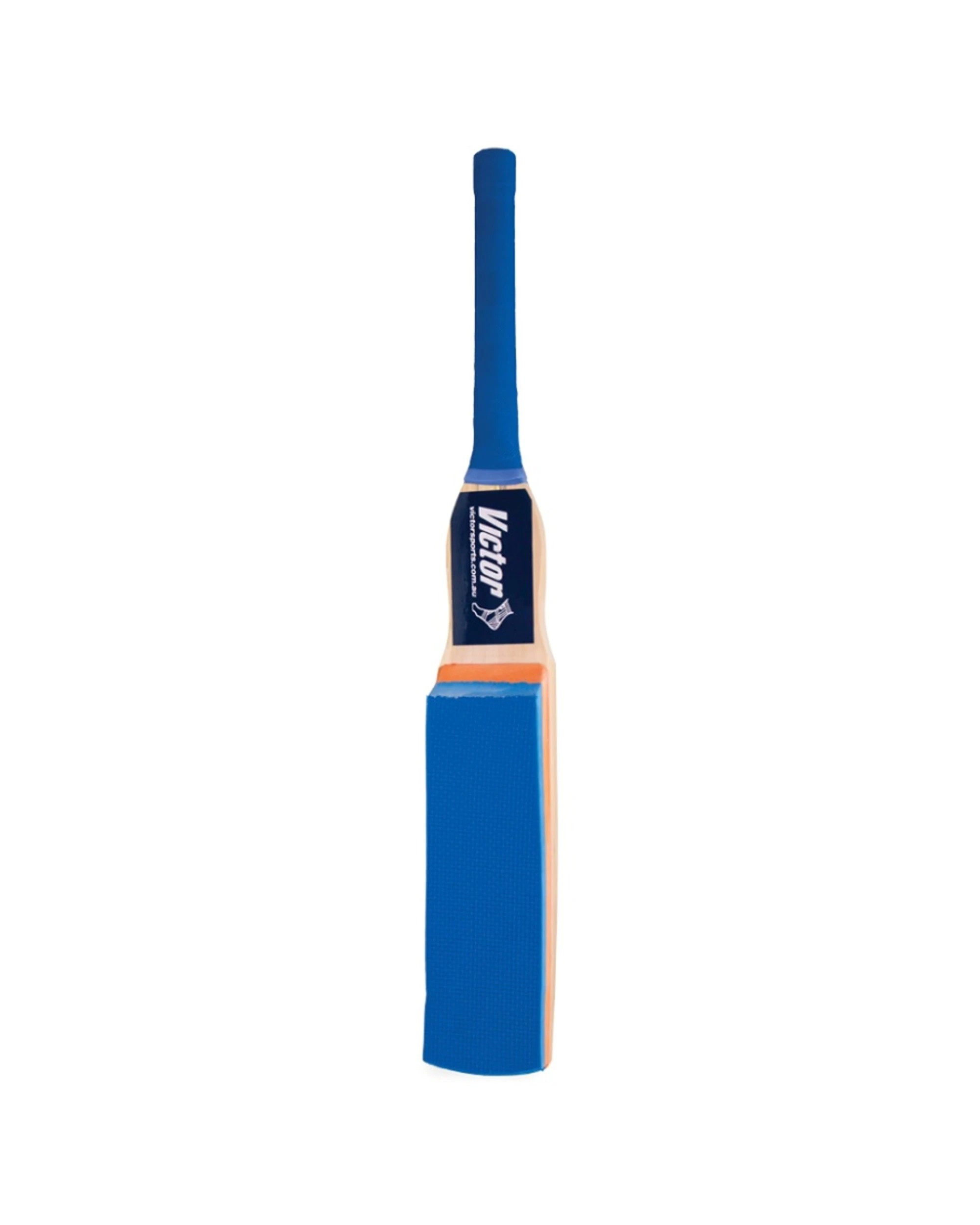 1 Victor Cricket Skyer Fielding Bat Kashmir Willow Rubber Foam Training - Blue, 1 of 4