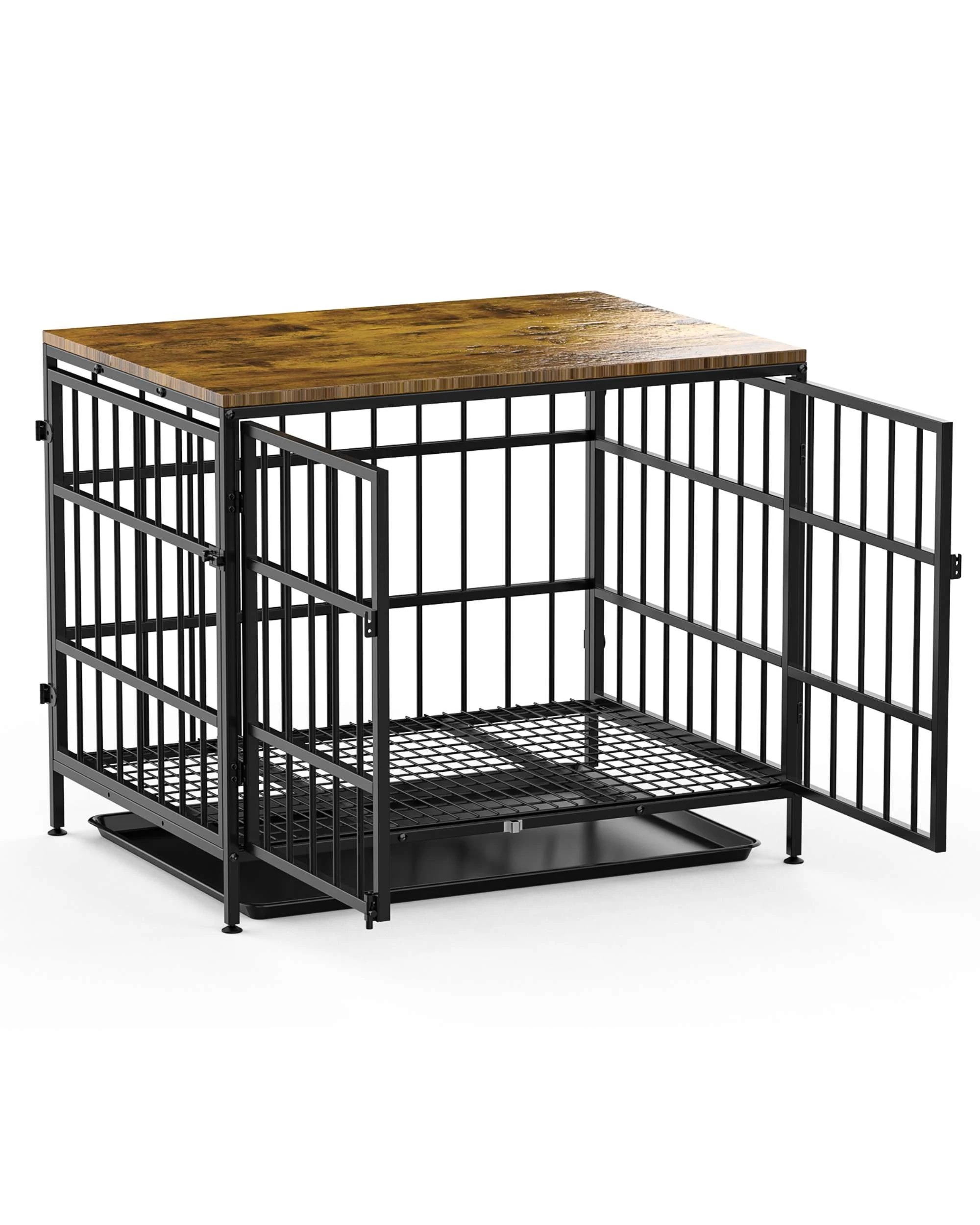 4 Advwin Dog Crate Furniture Heavy Duty Dog Cage TV Stand, 4 of 9