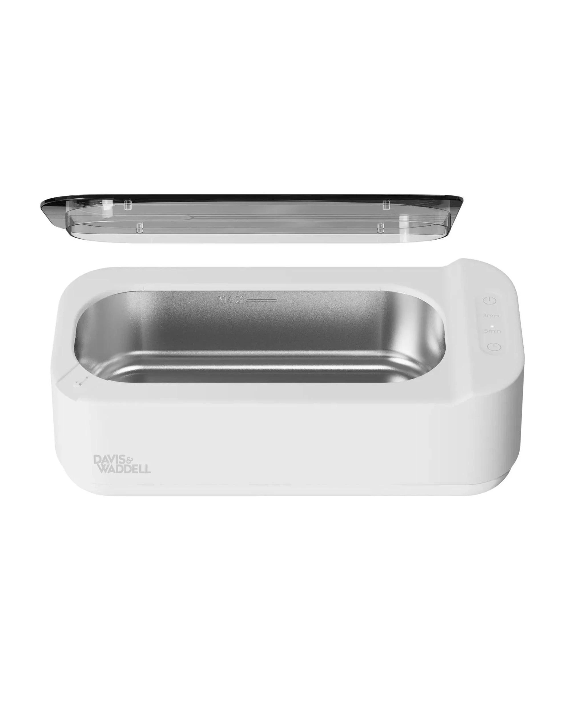 2 Davis & Waddell Electric Ultrasonic MultiPurpose Jewellery Cleaner 400ml  White - White, 2 of 9