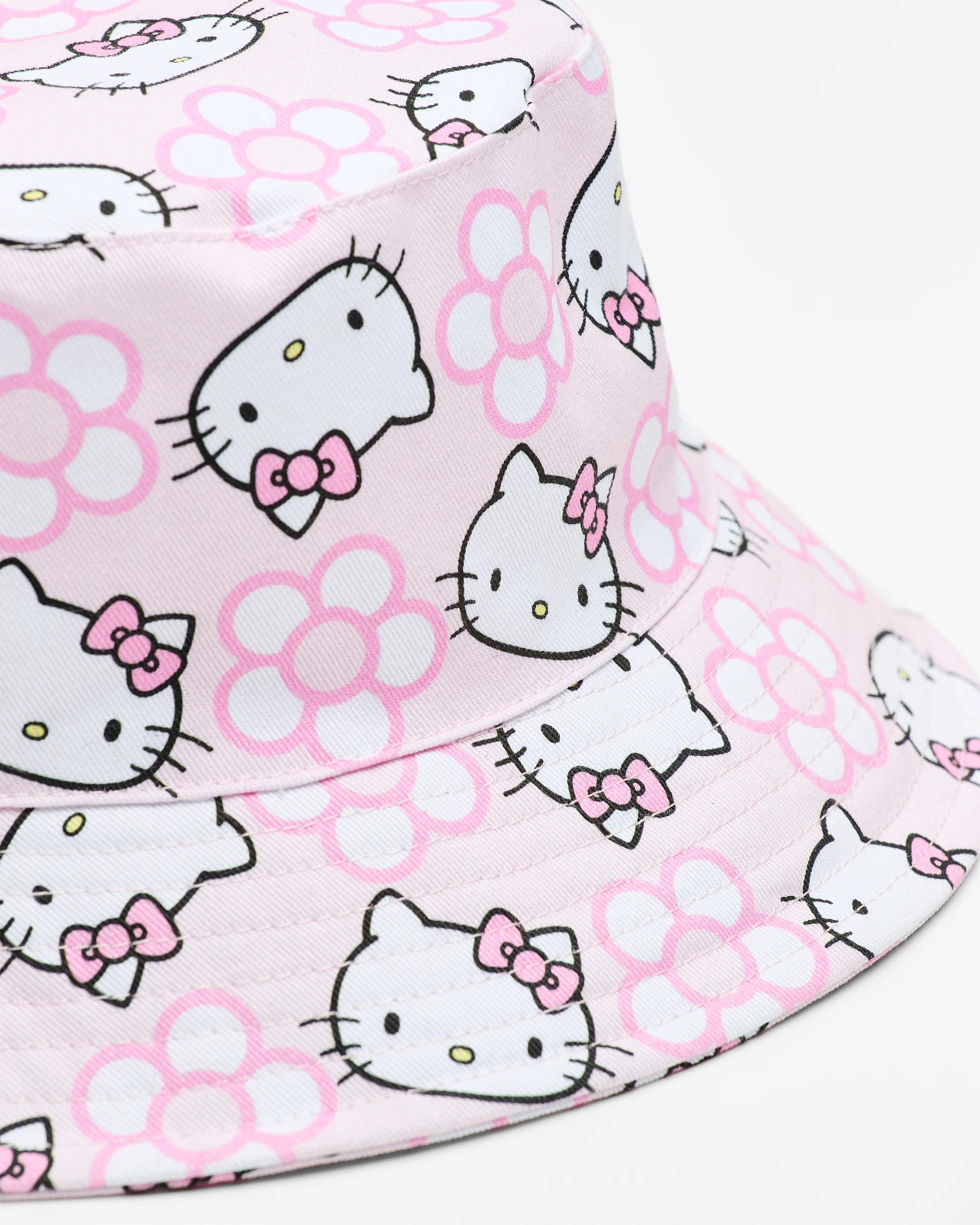 2 Hello Kitty Kids Licensed Cotton Bucket Hat — Pink (size 1-3) PINK, 2 of 2