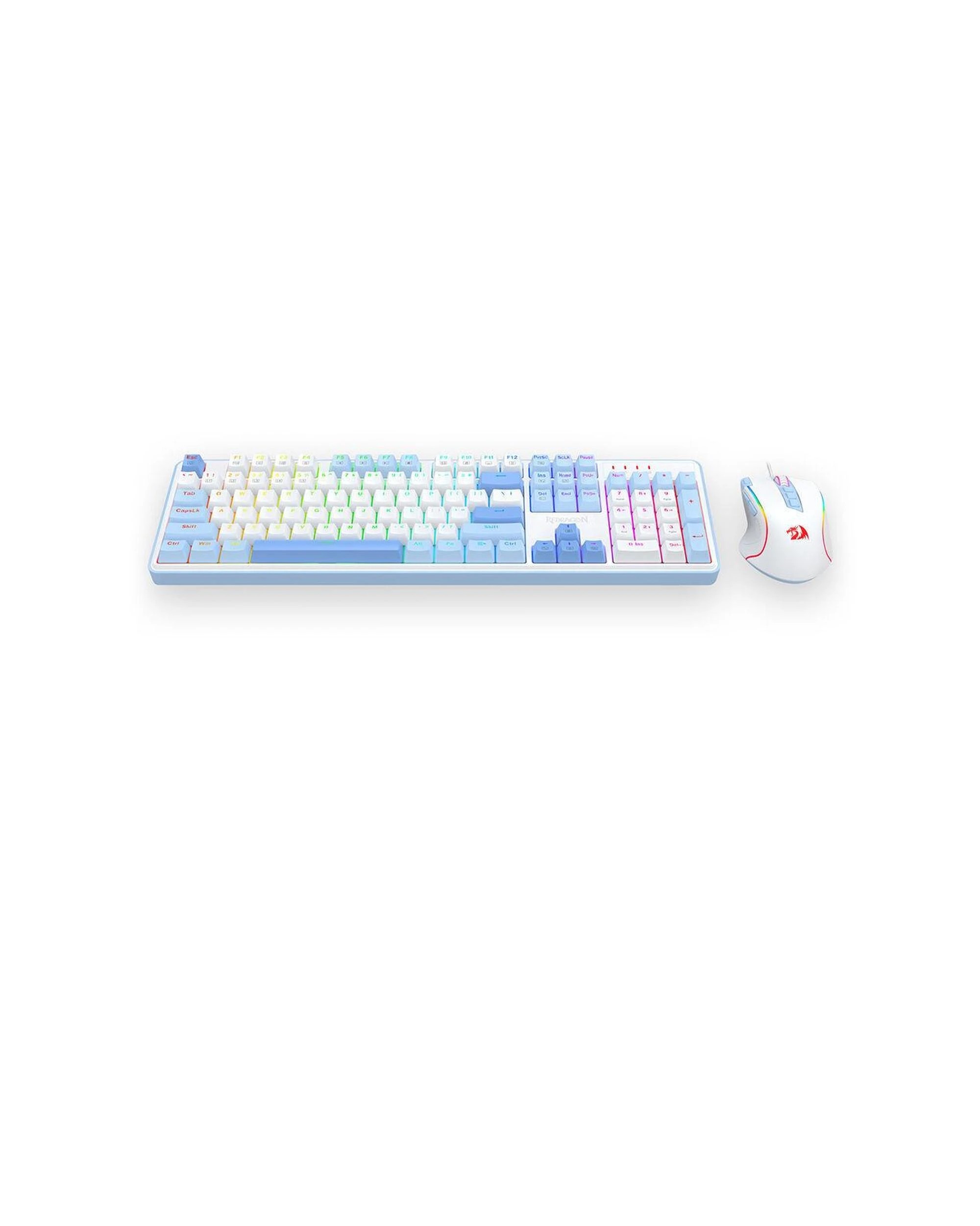 5 Redragon S139 White Full Size RGB Mechanical Perfect Gaming Combo, 5 of 9