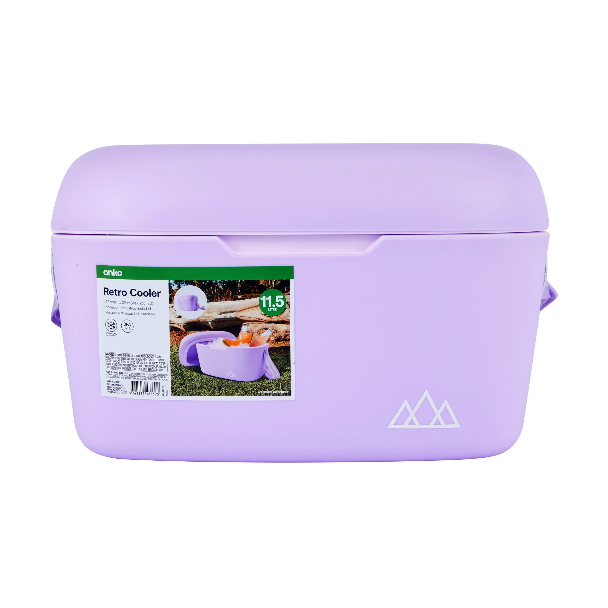 10 11.5L Retro Cooler - Lilac, 10 of 10
