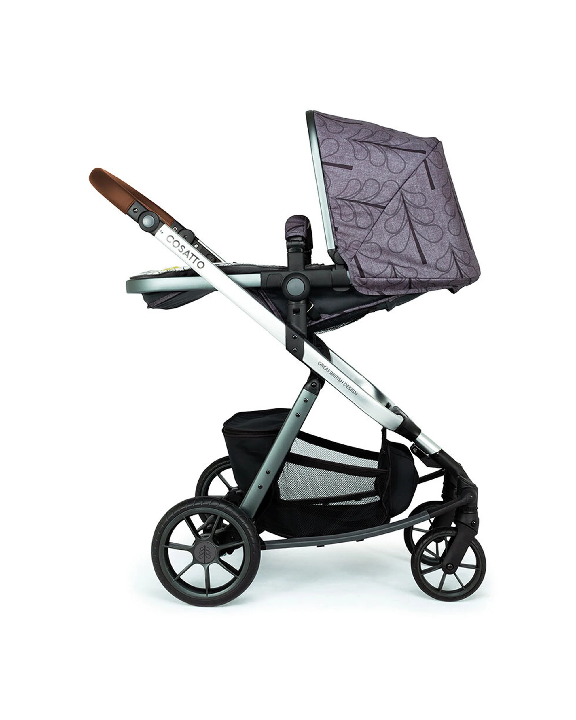 4 Cosatto Giggle Quad Pram & Push Chair 0m+ Reversible Seat Premium Fika Forest - Multi, 4 of 7