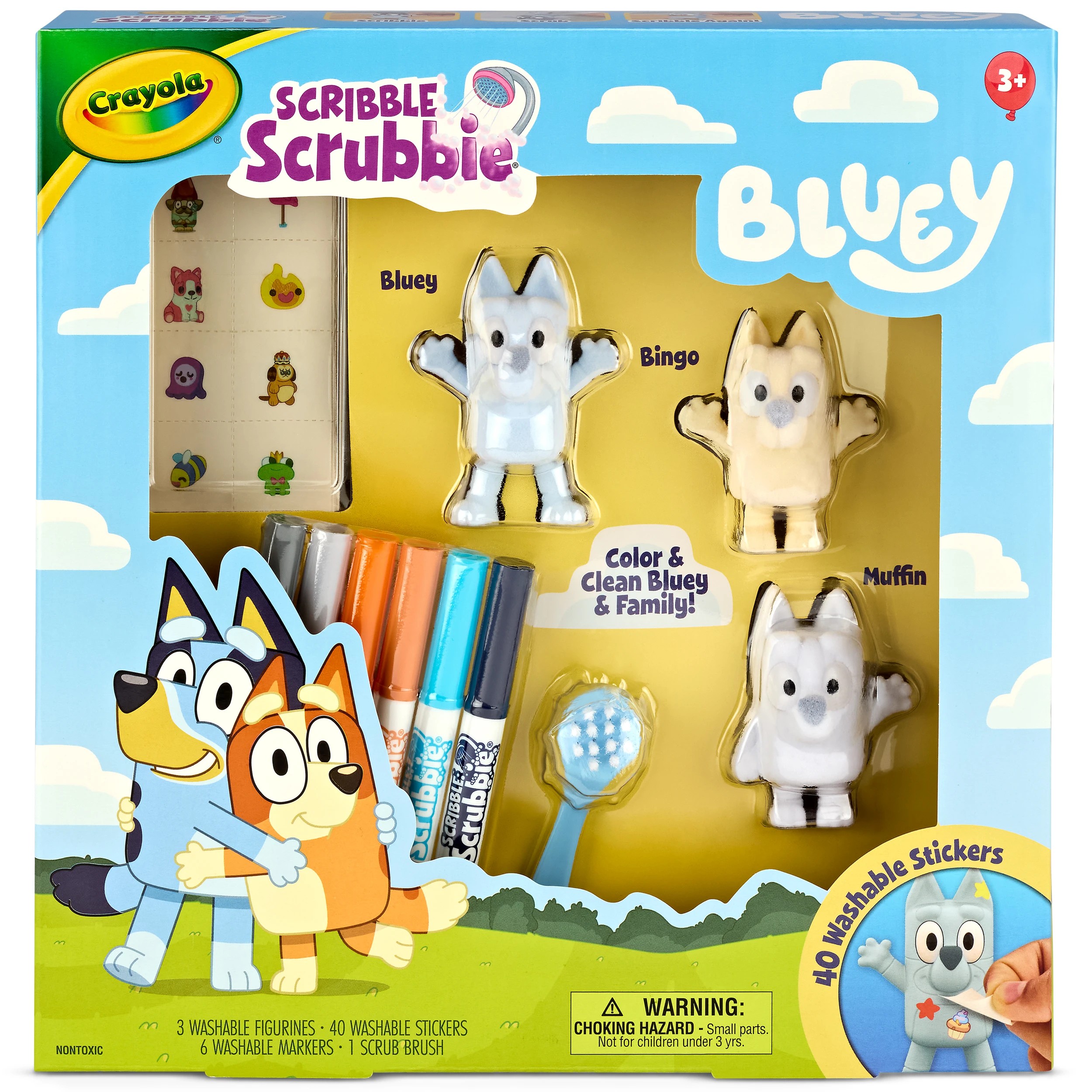 1 Crayola Bluey Scribble Scrubbie Playset, 1 of 8
