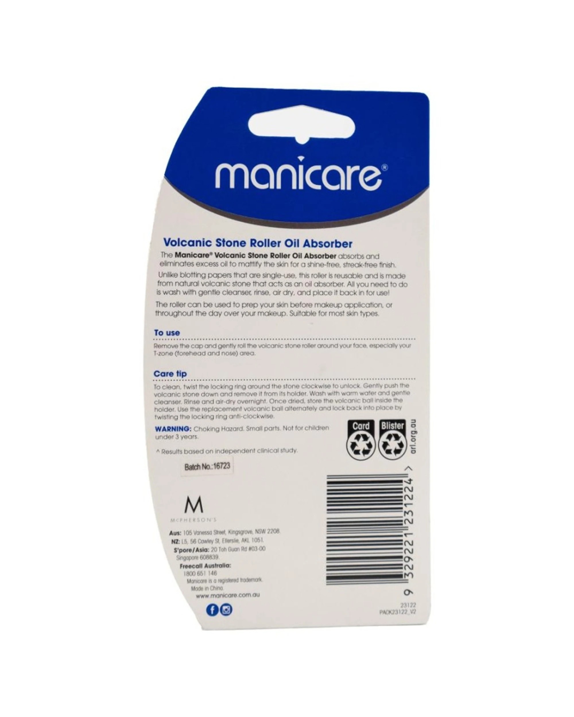 3 Manicare 6PK Oil Absorber Volcanic Stone Roller With Replacement Ball Skin - Multi, 3 of 3