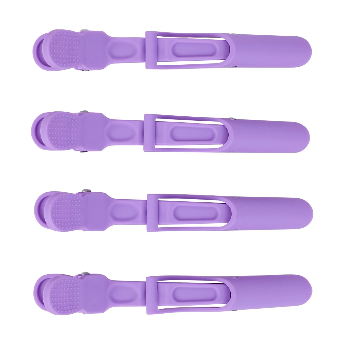 1 OXX Haircare 4 Pack Purple Hair Sectioning Clips, 1 of 4