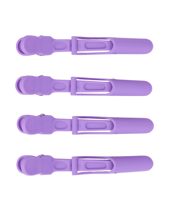 OXX Haircare 4 Pack Purple Hair Sectioning Clips