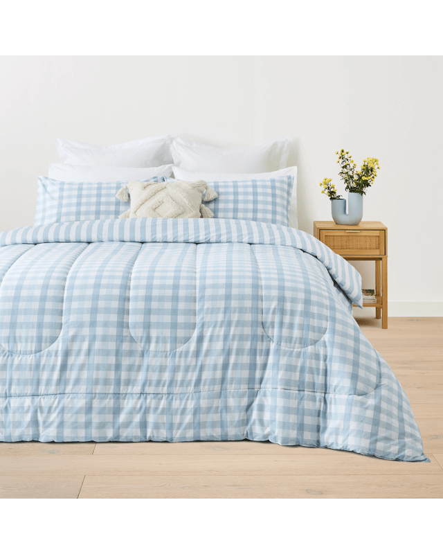 Bailey Cotton Rich Reversible Comforter Set - Queen