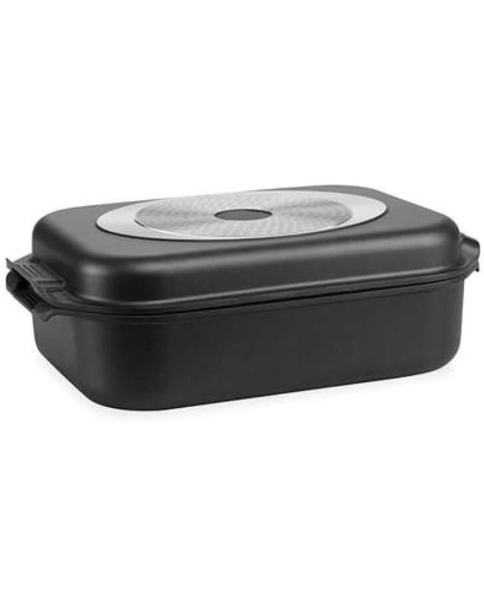 3 Pyrolux HA+ Induction 3-Piece Double Roast Grill Set with Silicon Lid in Black, 3 of 5
