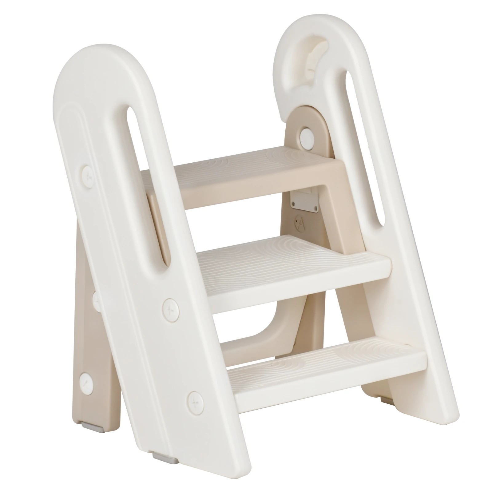 3 Advwin Foldable Toddler Step Stool for Bathroom Sink and Potty Training, 2-3 Tiers Kitchen Counter Stool Helper, 3 of 9