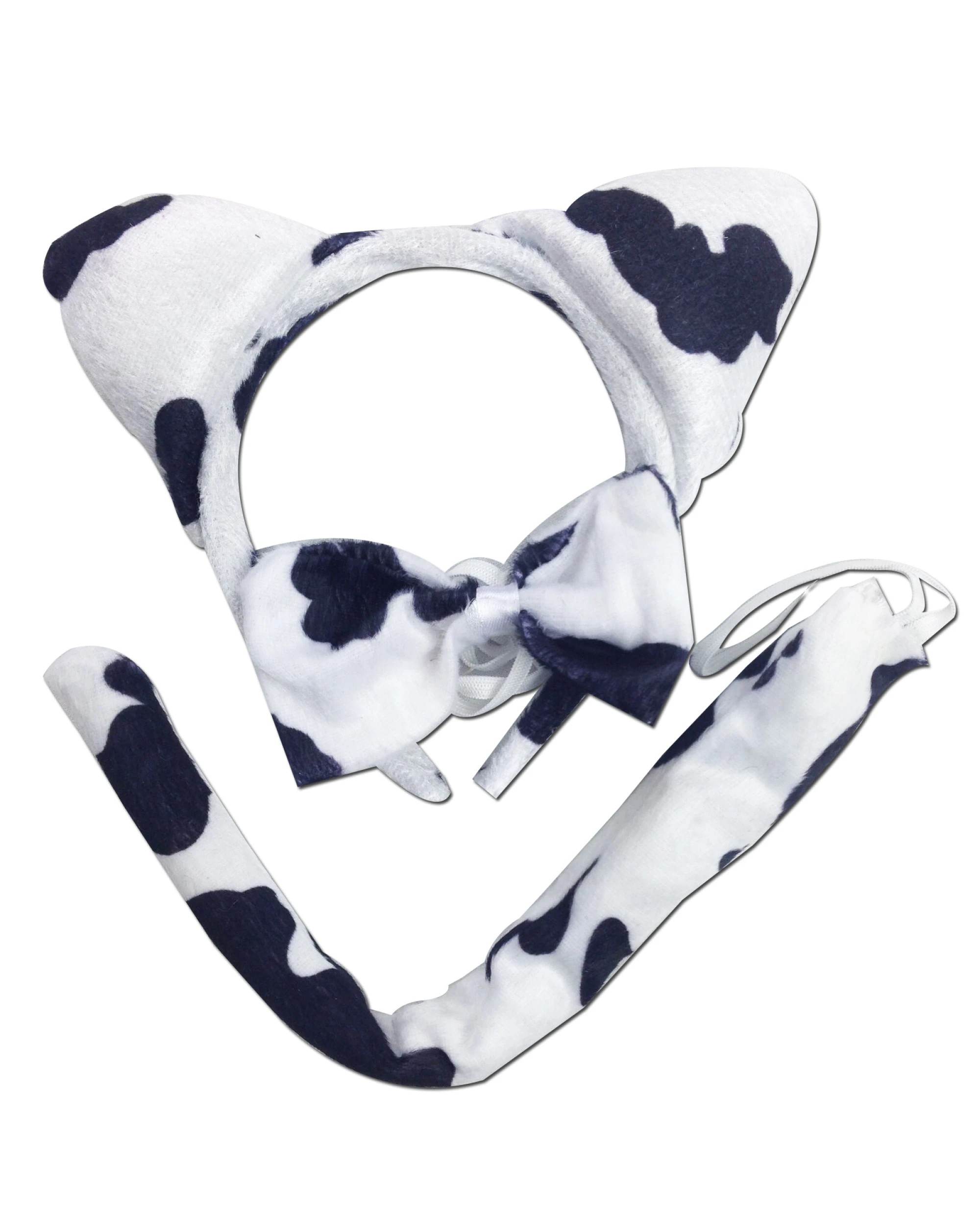 1 BR Costumes Animal Costume Set for Dress-Up Parties with Bow Tie, Tail, and Ears - Dairy Cattle Theme, 1 of 2