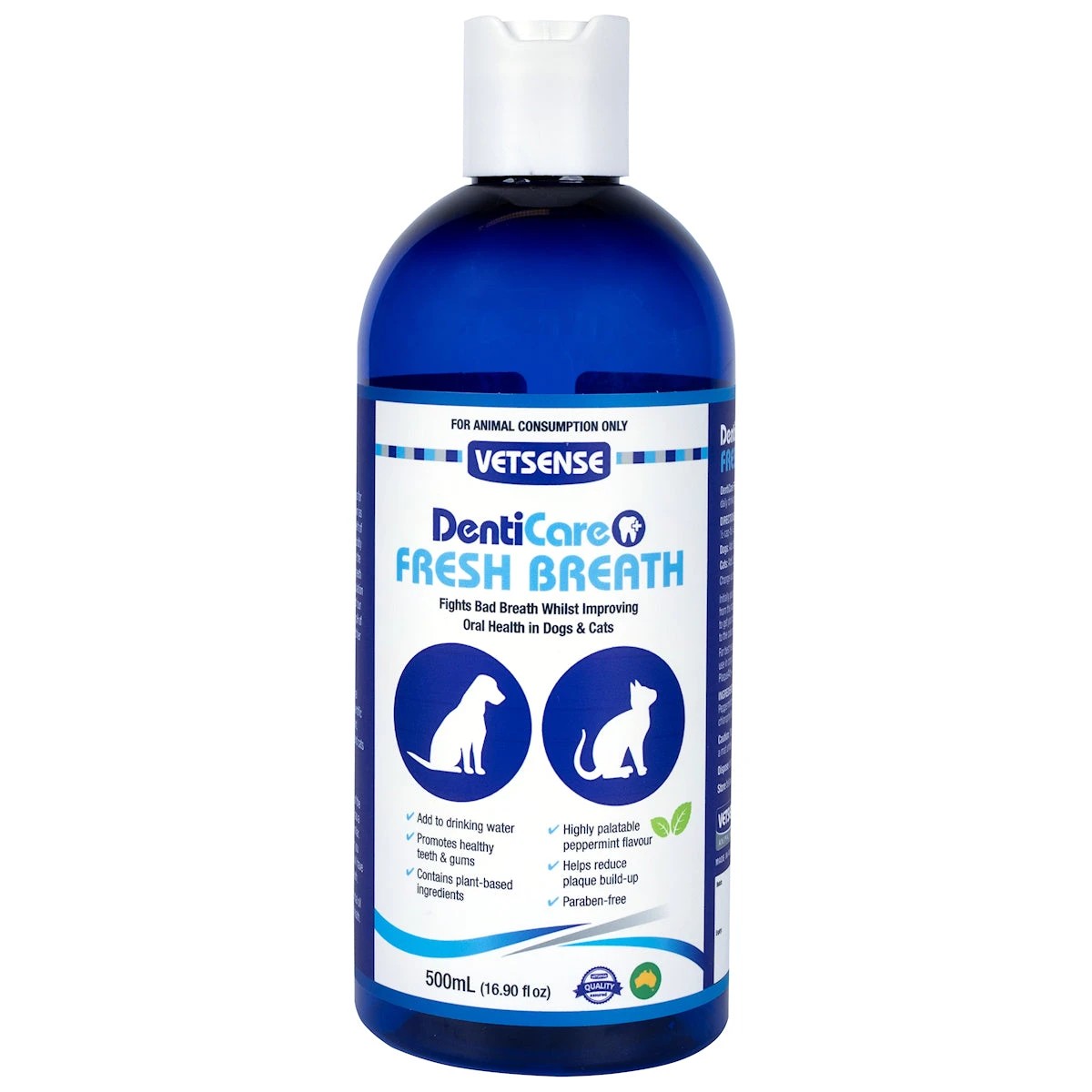 1 Vetsense Denticare Fresh Breath For Dogs & Cats 500ml, 1 of 1