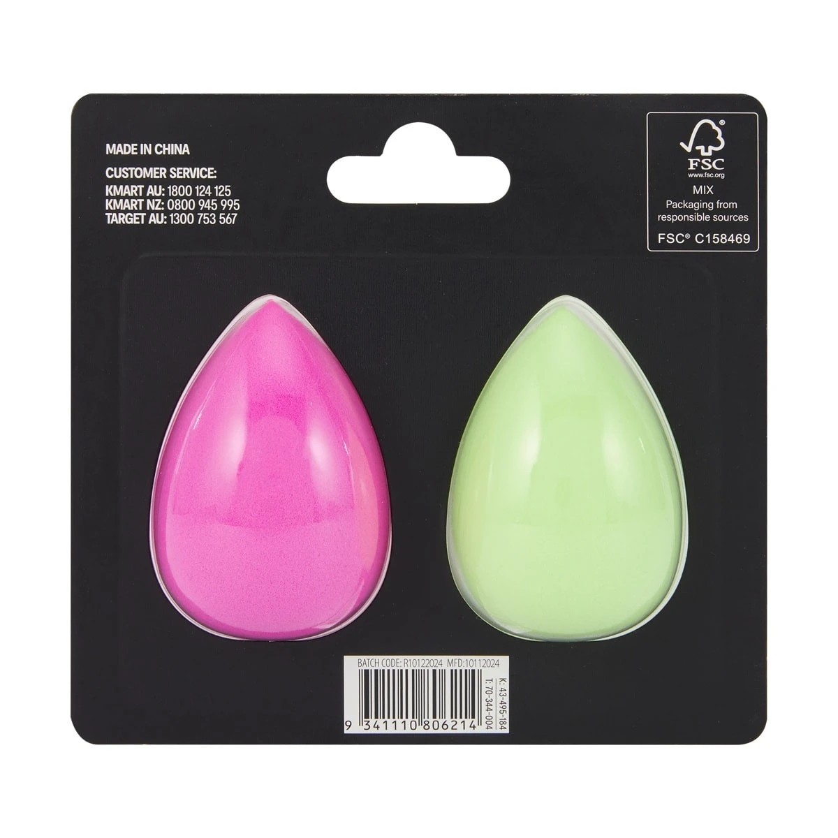 6 OXX Cosmetics 2 Pack Blender Sponge - Pink and Green, 6 of 6