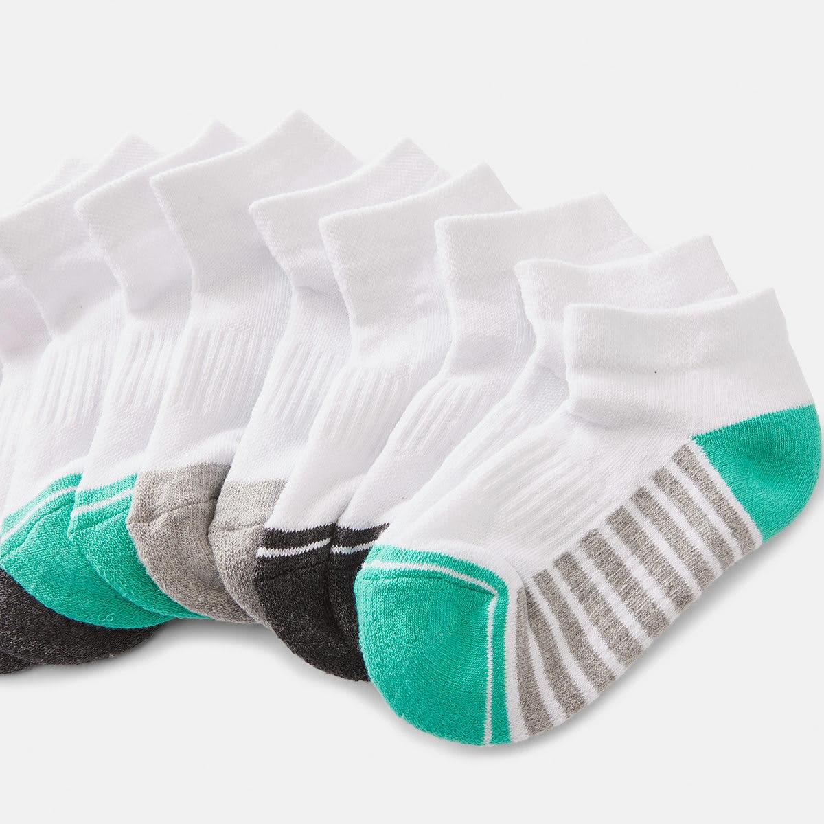 3 5 Pack Active Kids Low Cut Socks WHITE, 3 of 3
