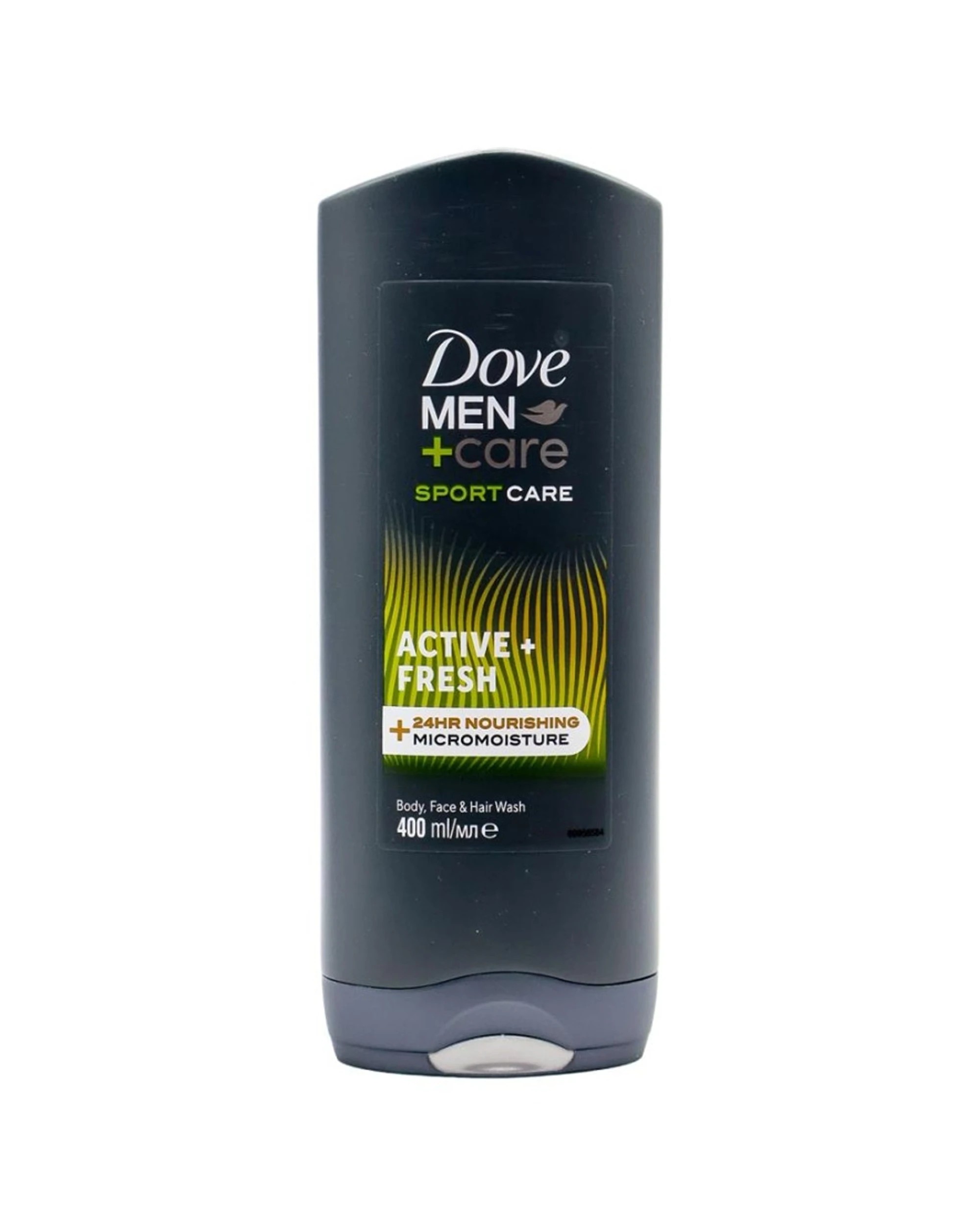 2 Dove 6pk Men Care Sport Care Active Fresh Body Face Hair Wash Cleanser for Men 400ml - Grey, 2 of 3