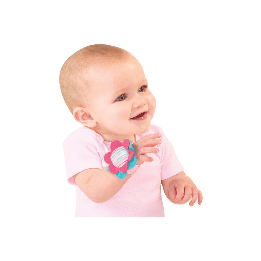 4 Bright Starts 2PK Rattle Me Bracelets Baby Crinkle Toy From 0 Months Sensory - Multi, 4 of 4
