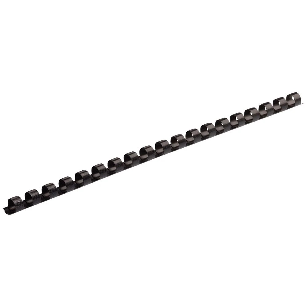 4 Fellowes Binding Combs 21 Loop 6mm Black 100 Pack, 4 of 4